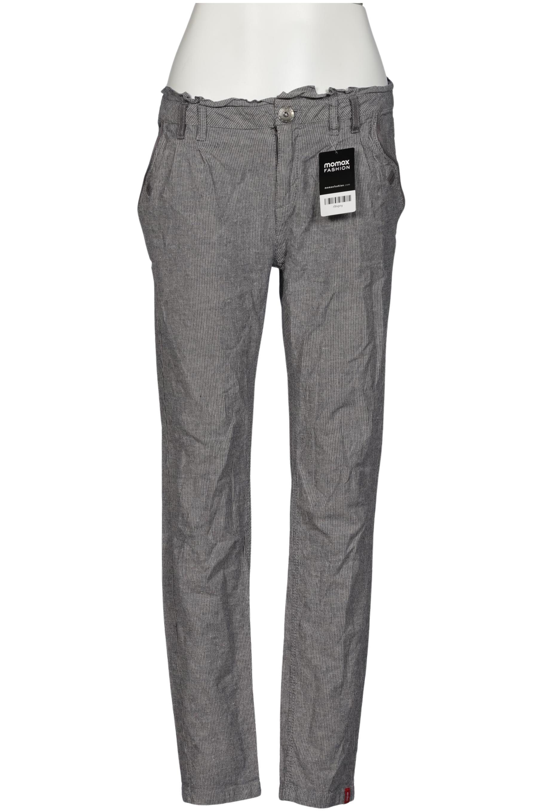 

edc by Esprit Damen Stoffhose, grau, Gr. 36