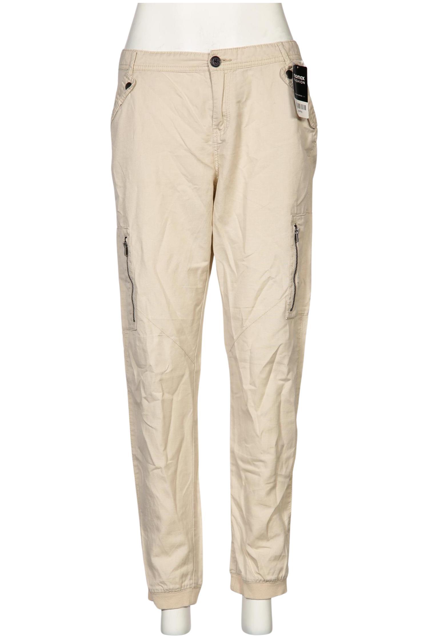 

edc by Esprit Damen Stoffhose, beige, Gr. 40