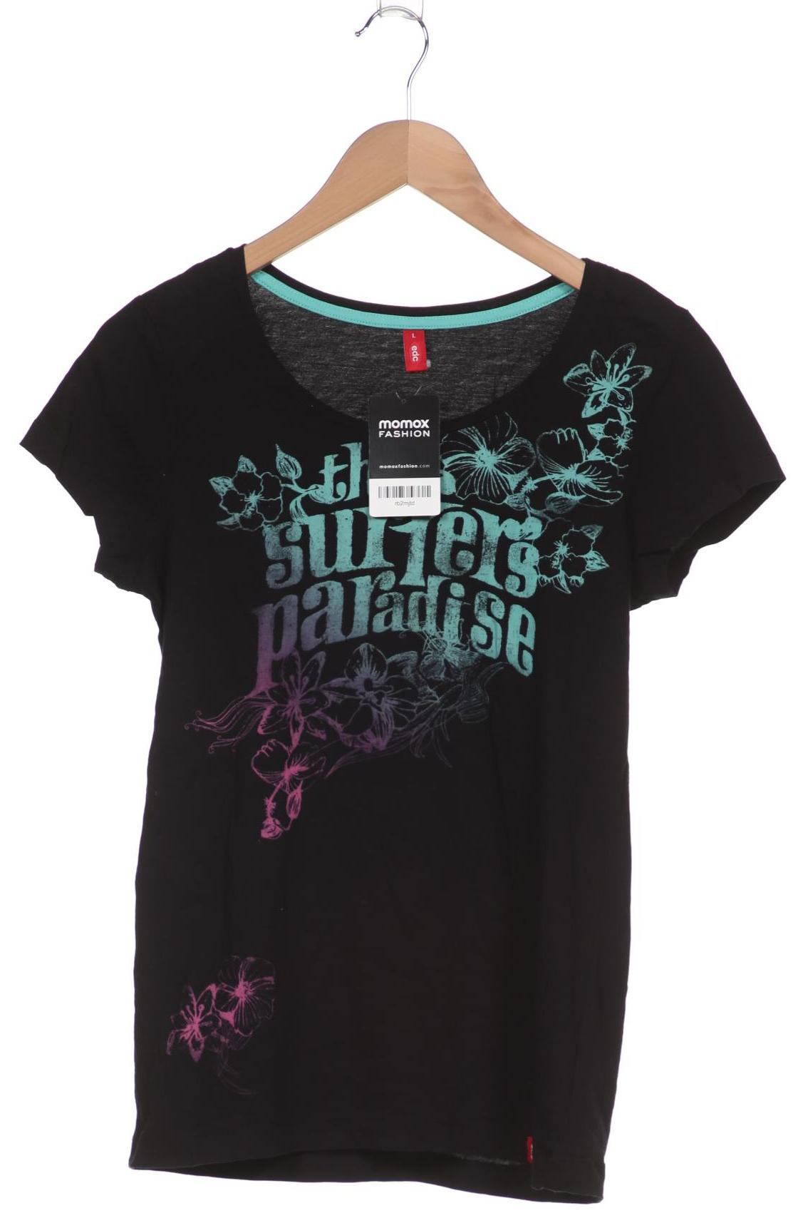 

edc by Esprit Damen T-Shirt, marineblau