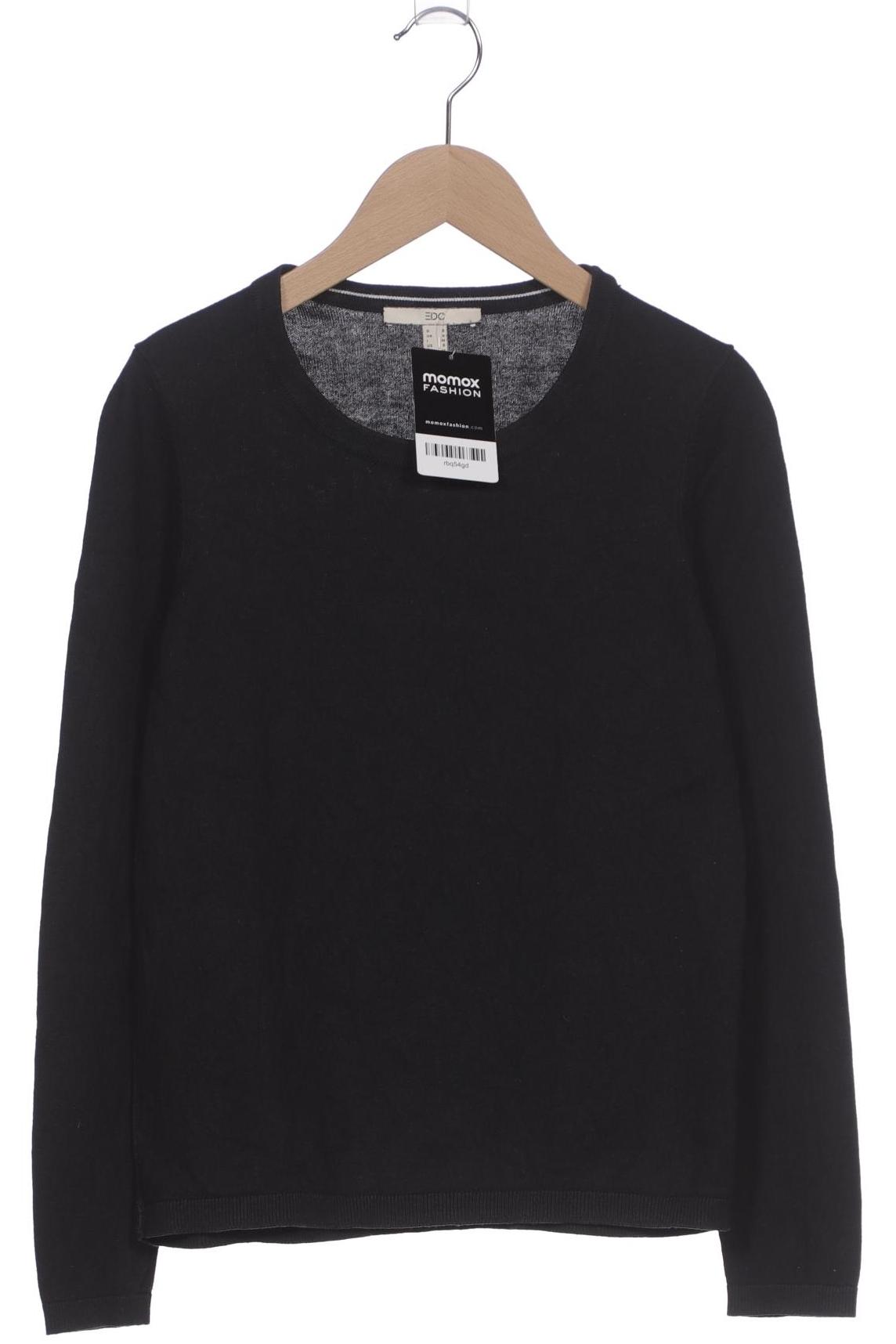 

edc by Esprit Damen Langarmshirt, schwarz, Gr. 36