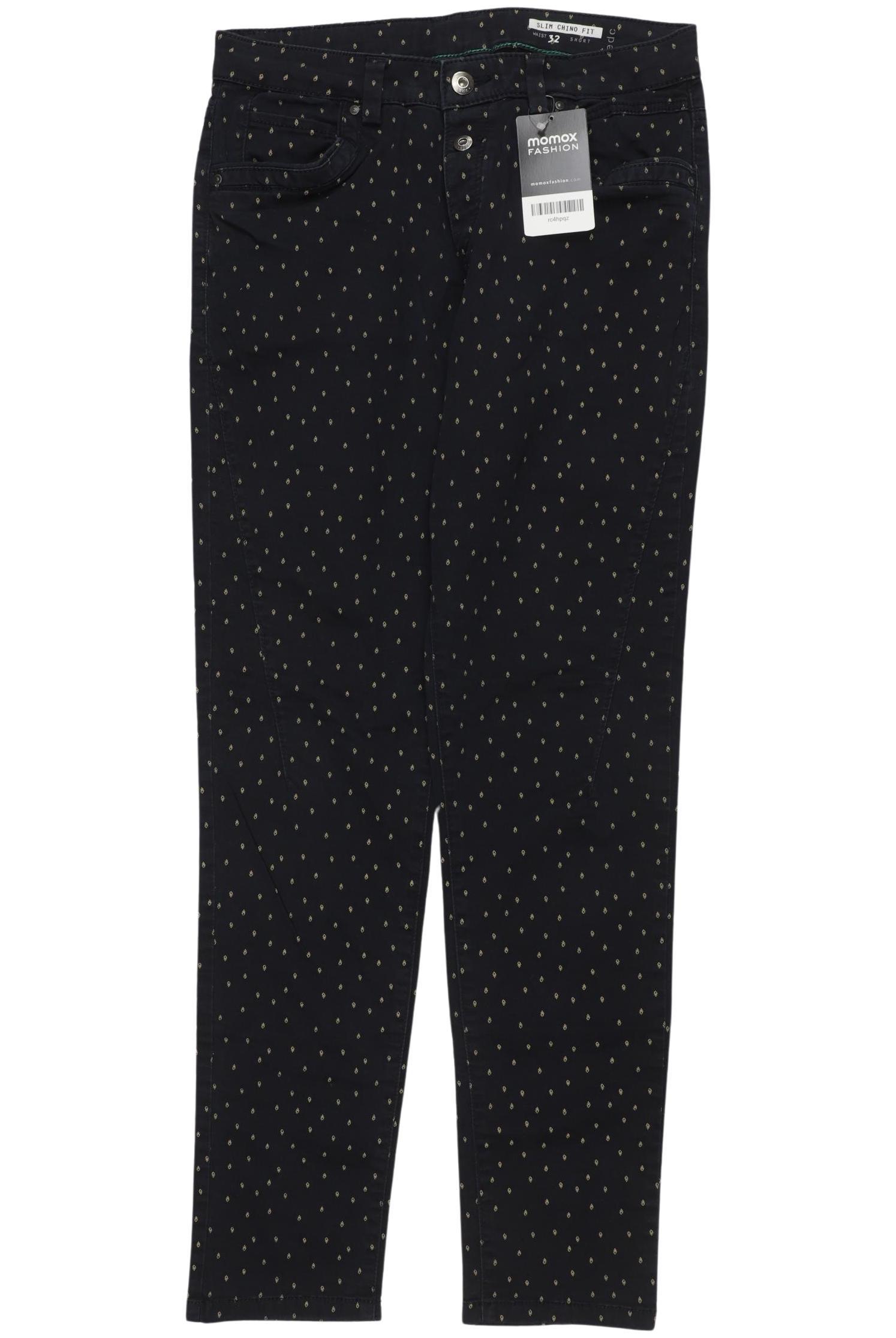 

edc by Esprit Damen Stoffhose, marineblau, Gr. 32