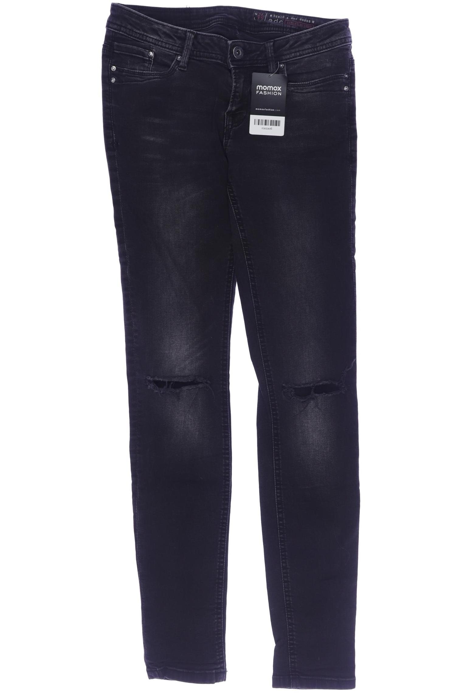 

edc by Esprit Damen Jeans, schwarz, Gr. 26