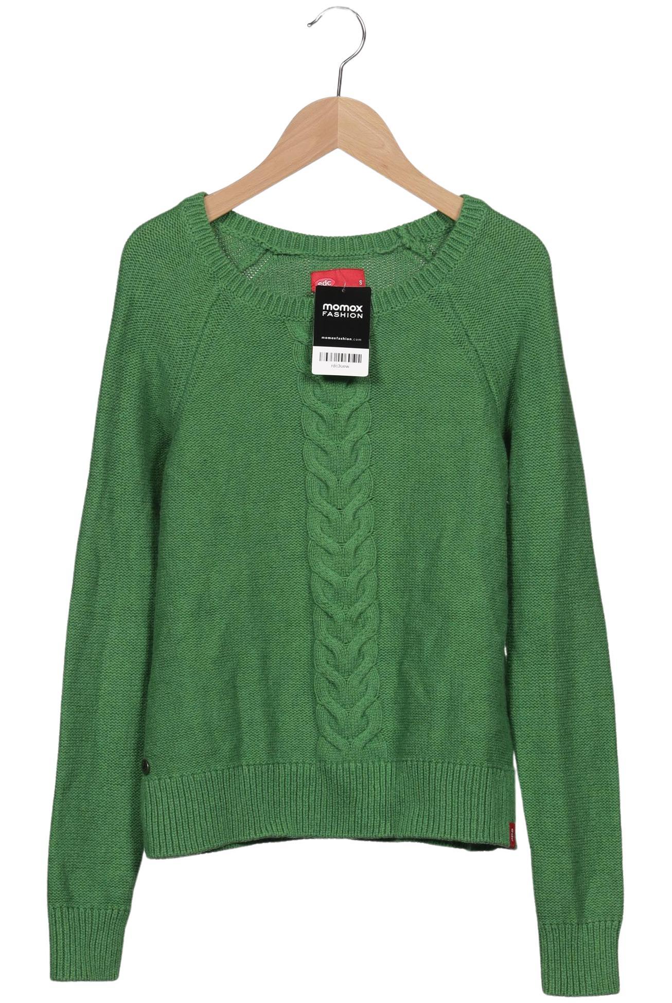 

edc by Esprit Damen Pullover, grün, Gr. 36