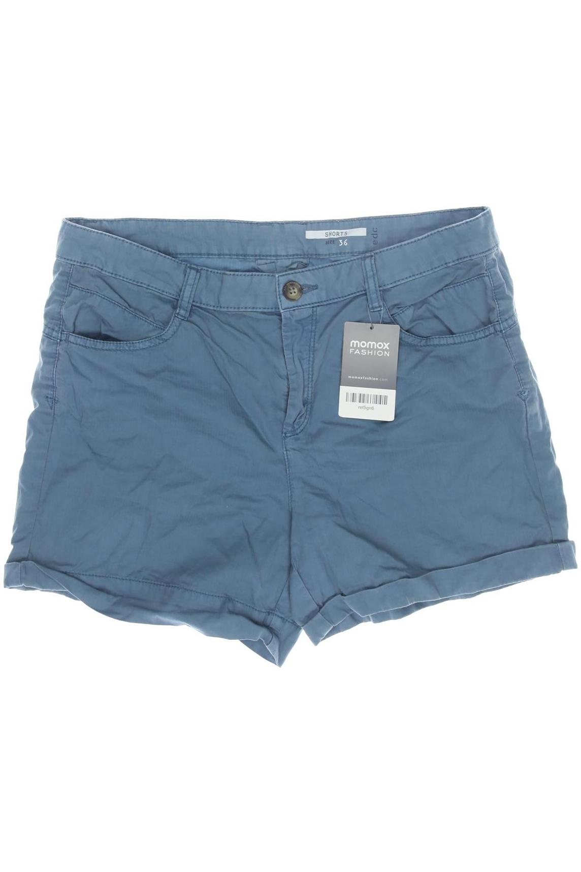 

edc by Esprit Damen Shorts, blau, Gr. 36