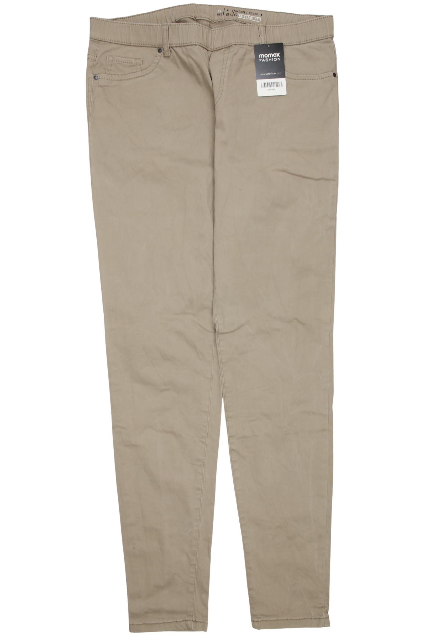 

edc by Esprit Damen Stoffhose, beige, Gr. 44