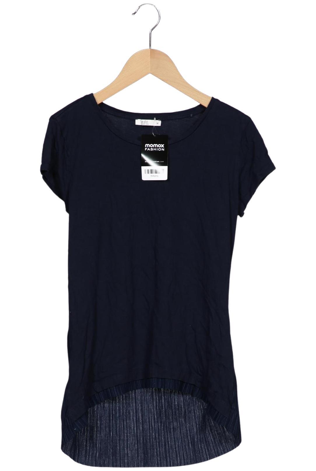 

edc by Esprit Damen T-Shirt, marineblau, Gr. 38