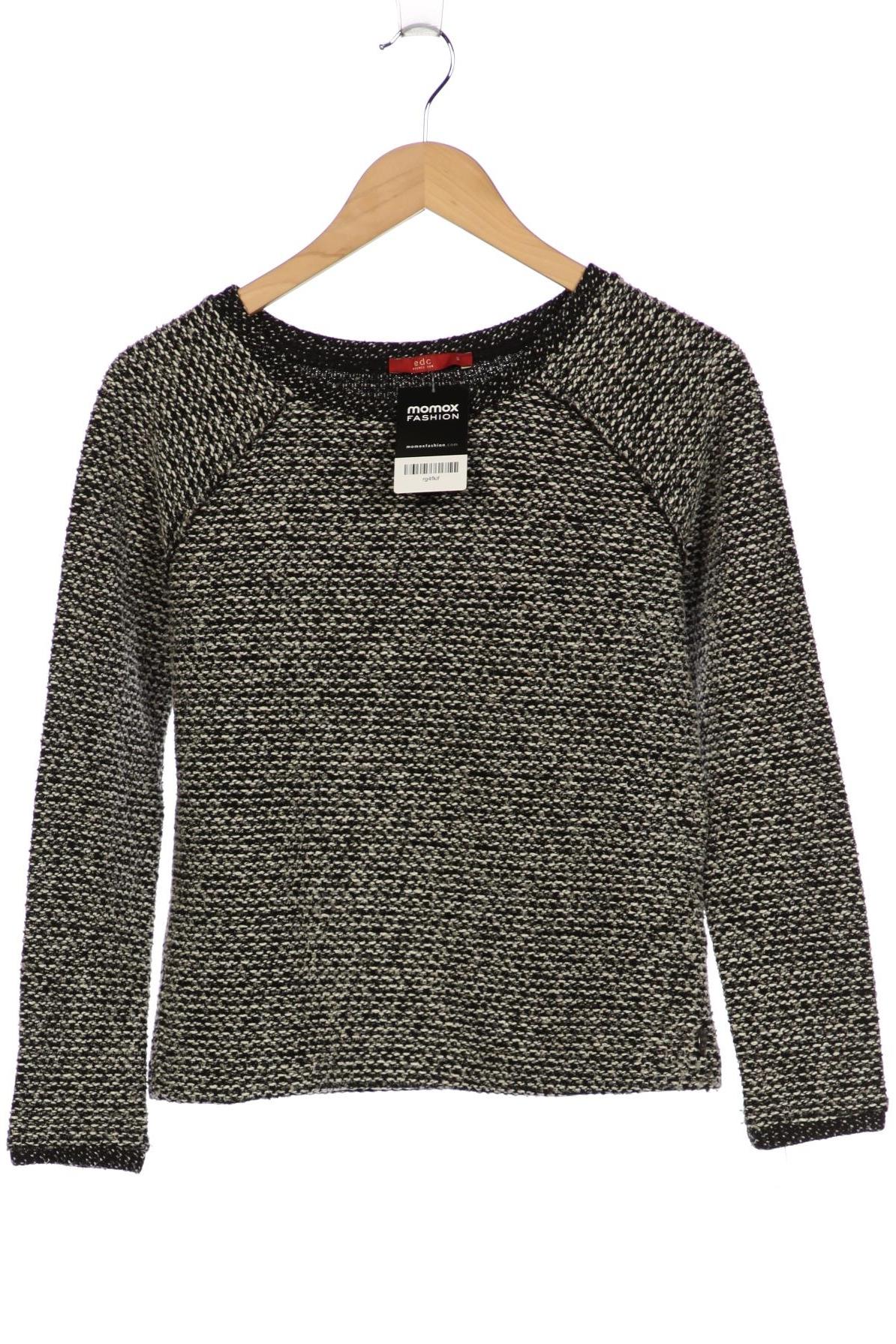 

edc by Esprit Damen Pullover, schwarz, Gr. 36