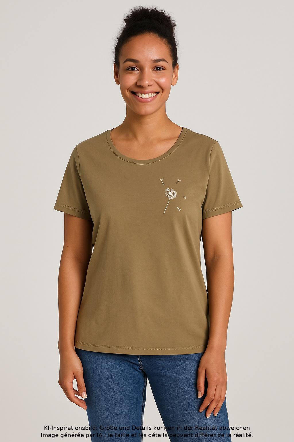 

edc by Esprit Damen T-Shirt, beige, Gr. 44