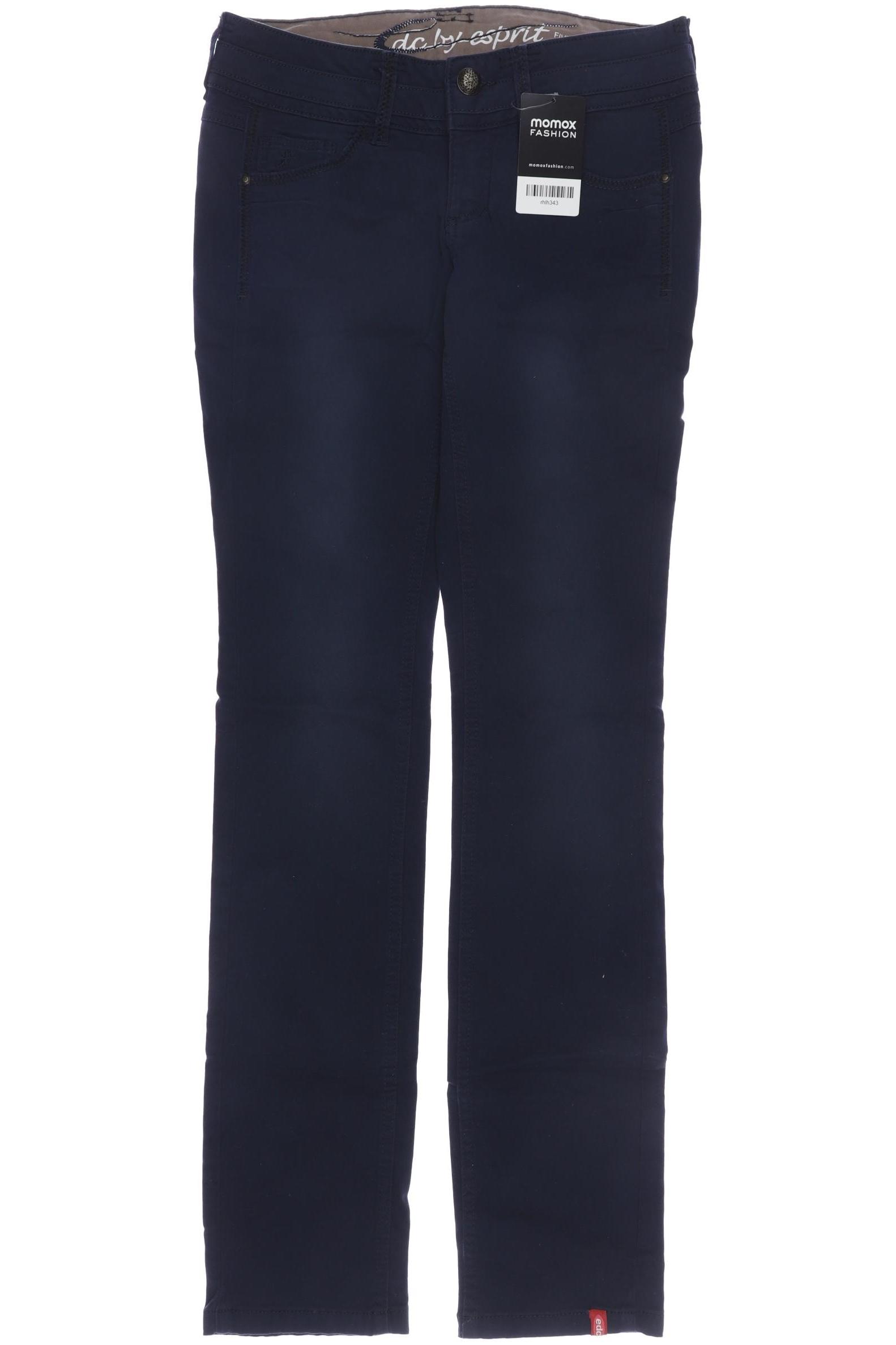 

edc by Esprit Damen Stoffhose, marineblau, Gr. 34