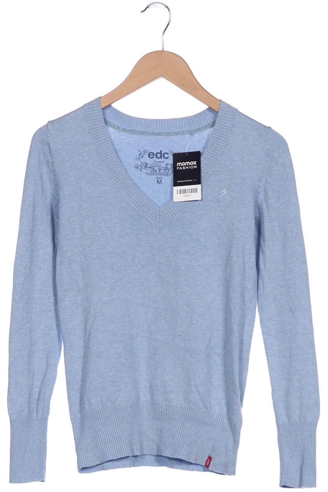 

edc by Esprit Damen Pullover, blau, Gr. 38
