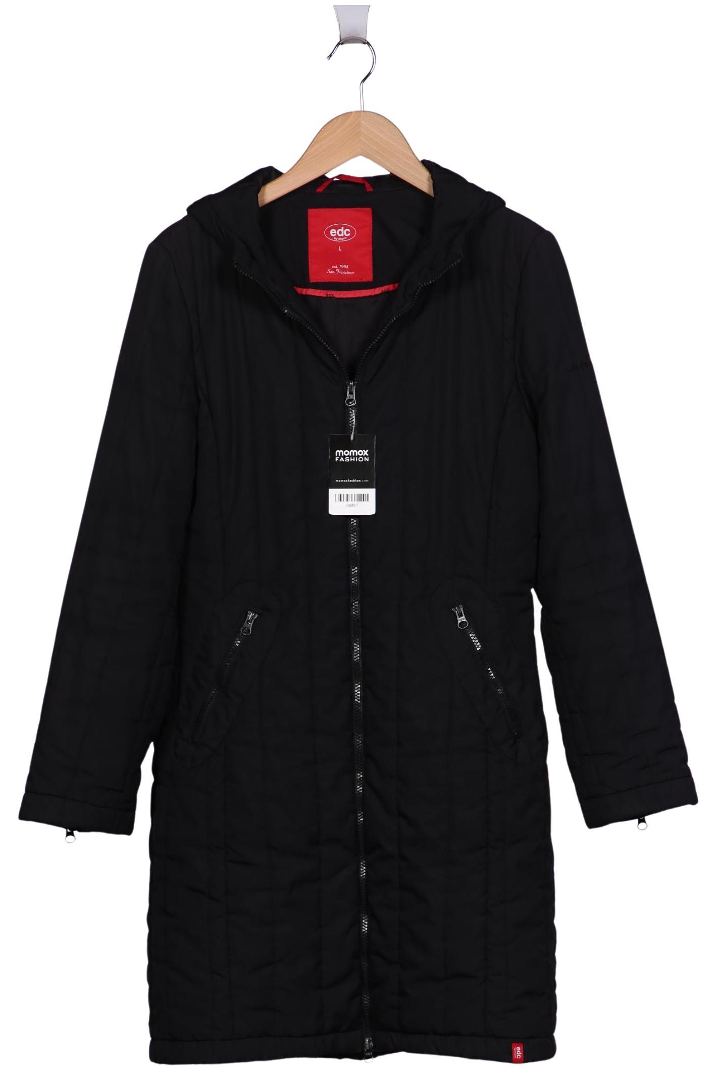 

edc by Esprit Damen Mantel, schwarz, Gr. 42