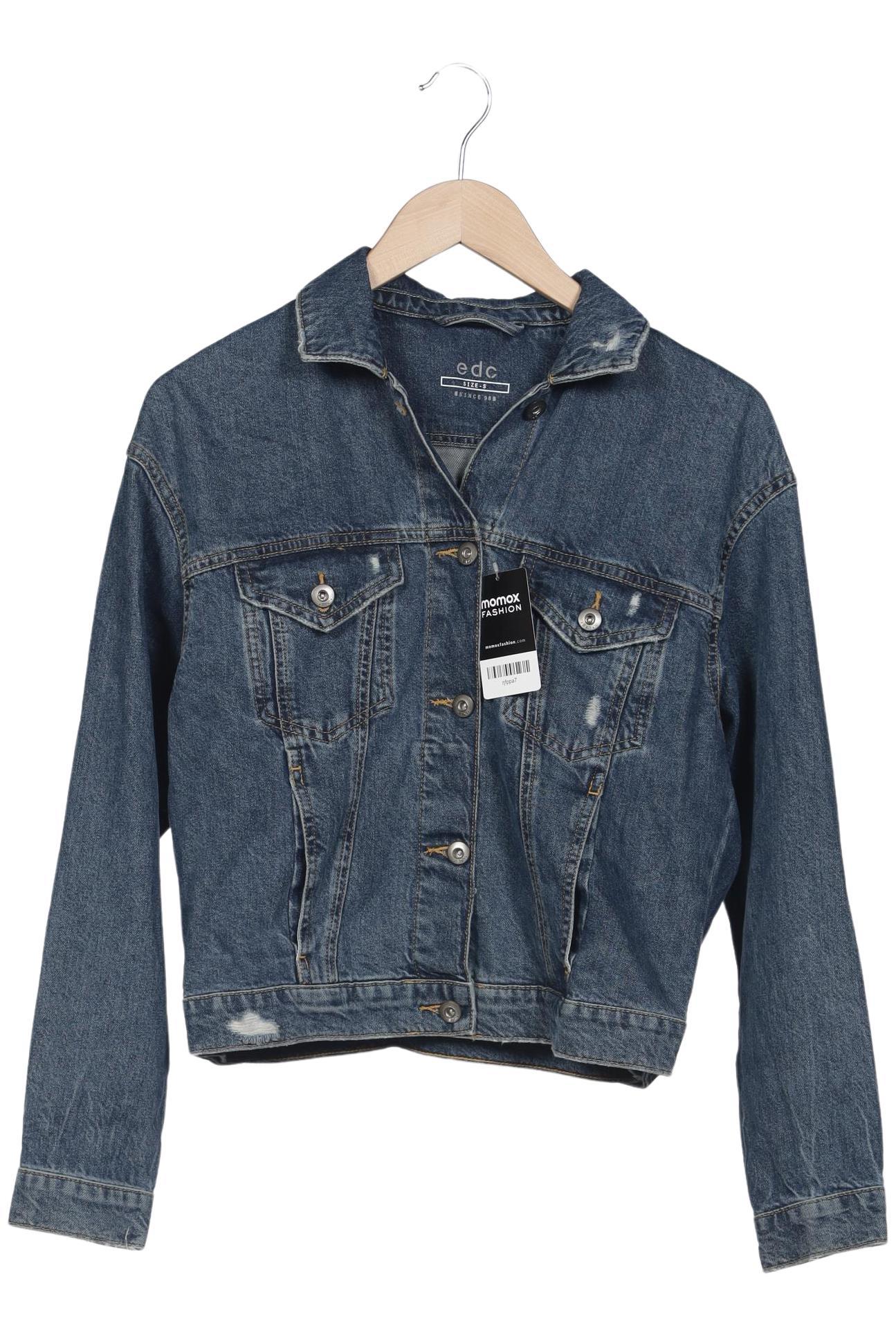 

edc by Esprit Damen Jacke, blau, Gr. 36