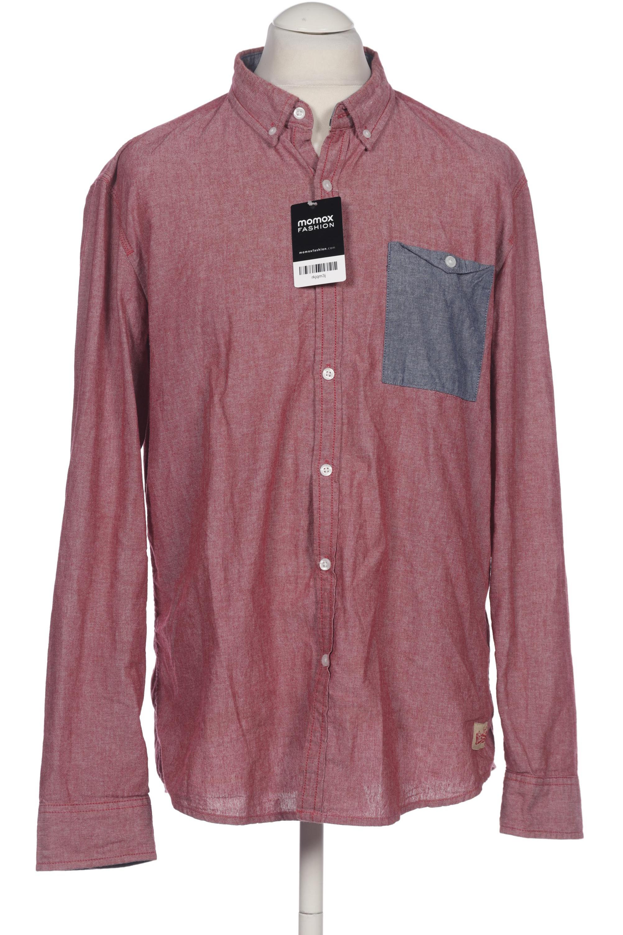 

edc by Esprit Herren Hemd, rot, Gr. 54