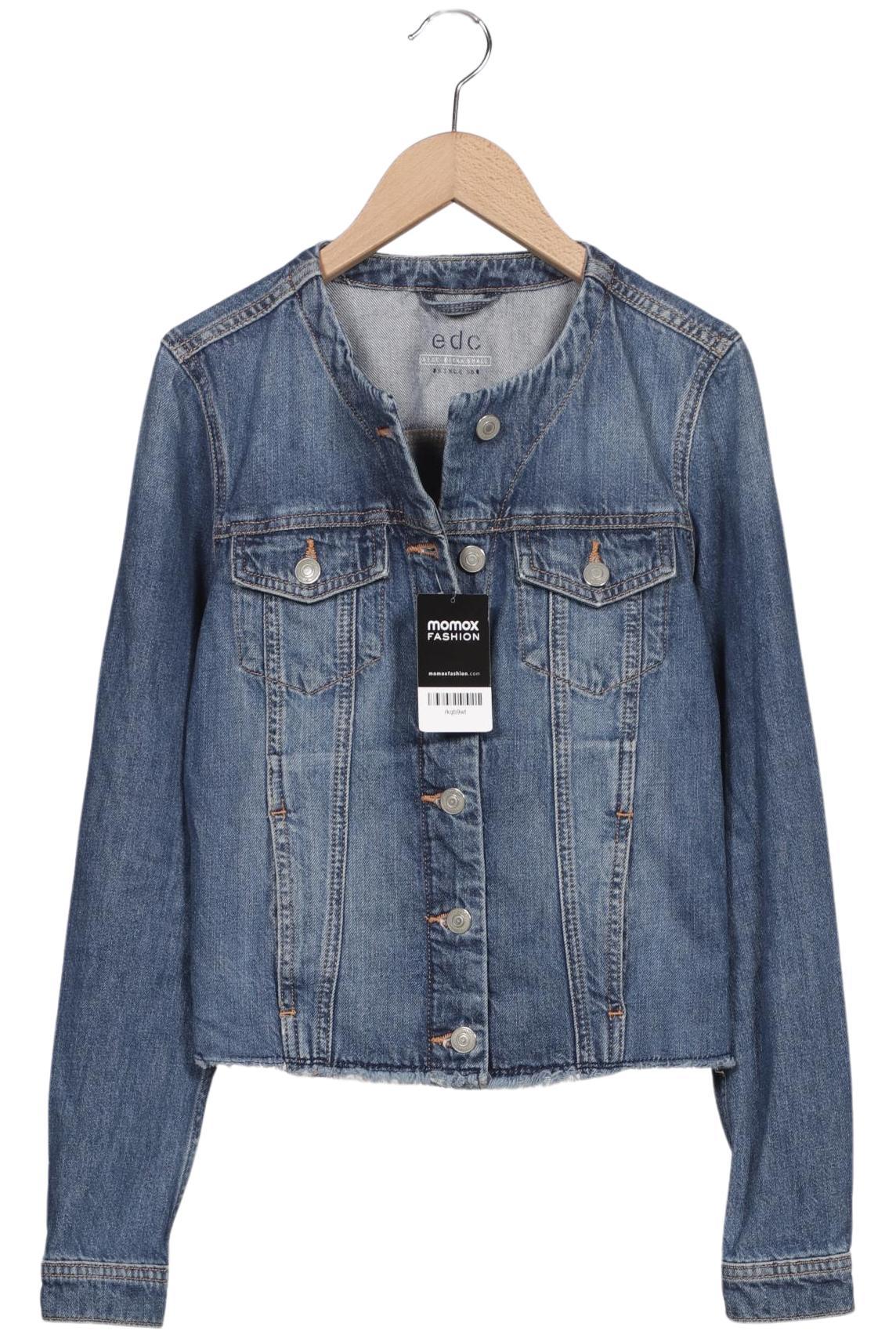 

edc by Esprit Damen Jacke, blau, Gr. 34
