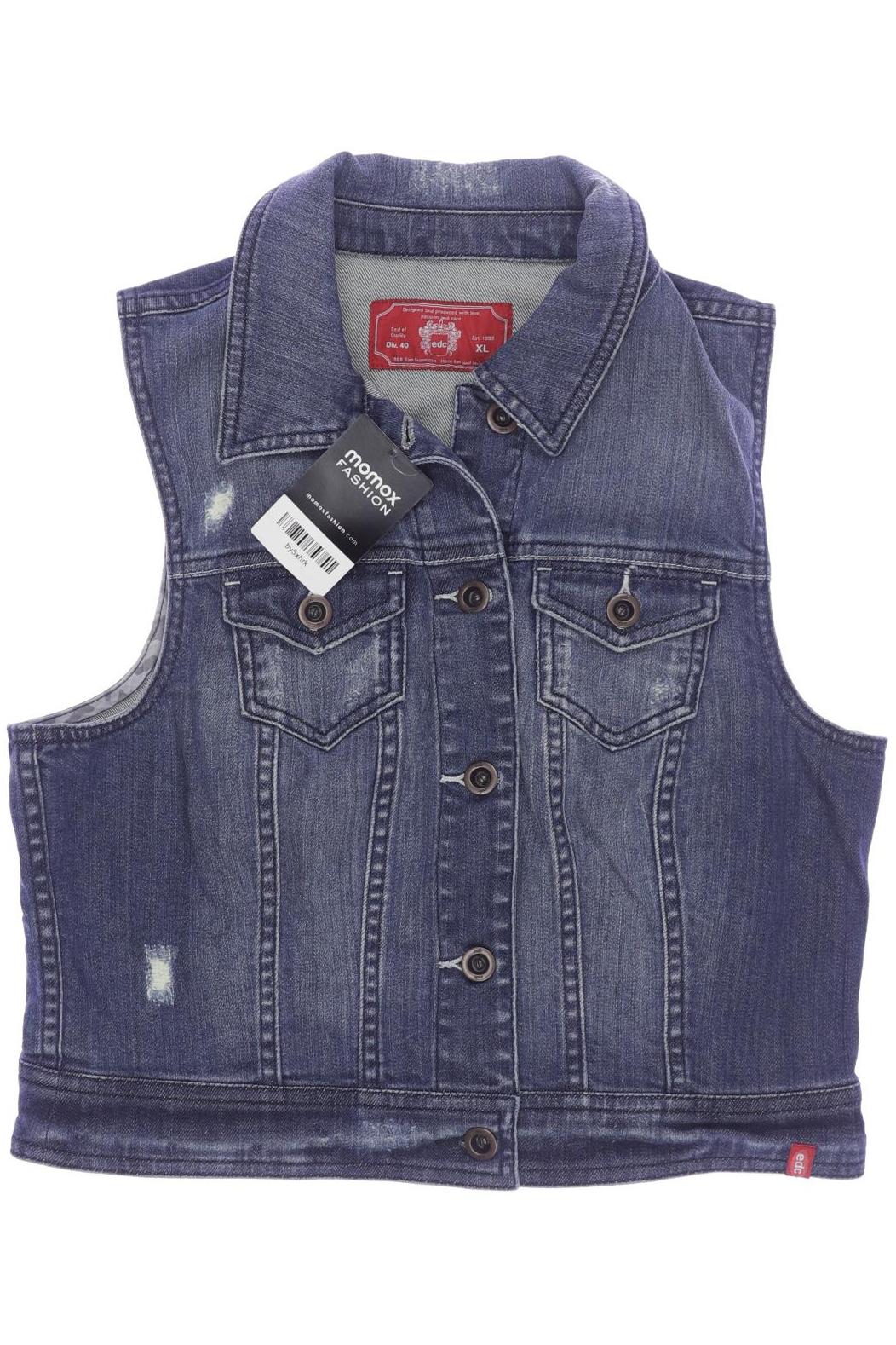 

edc by Esprit Damen Weste, blau, Gr. 44