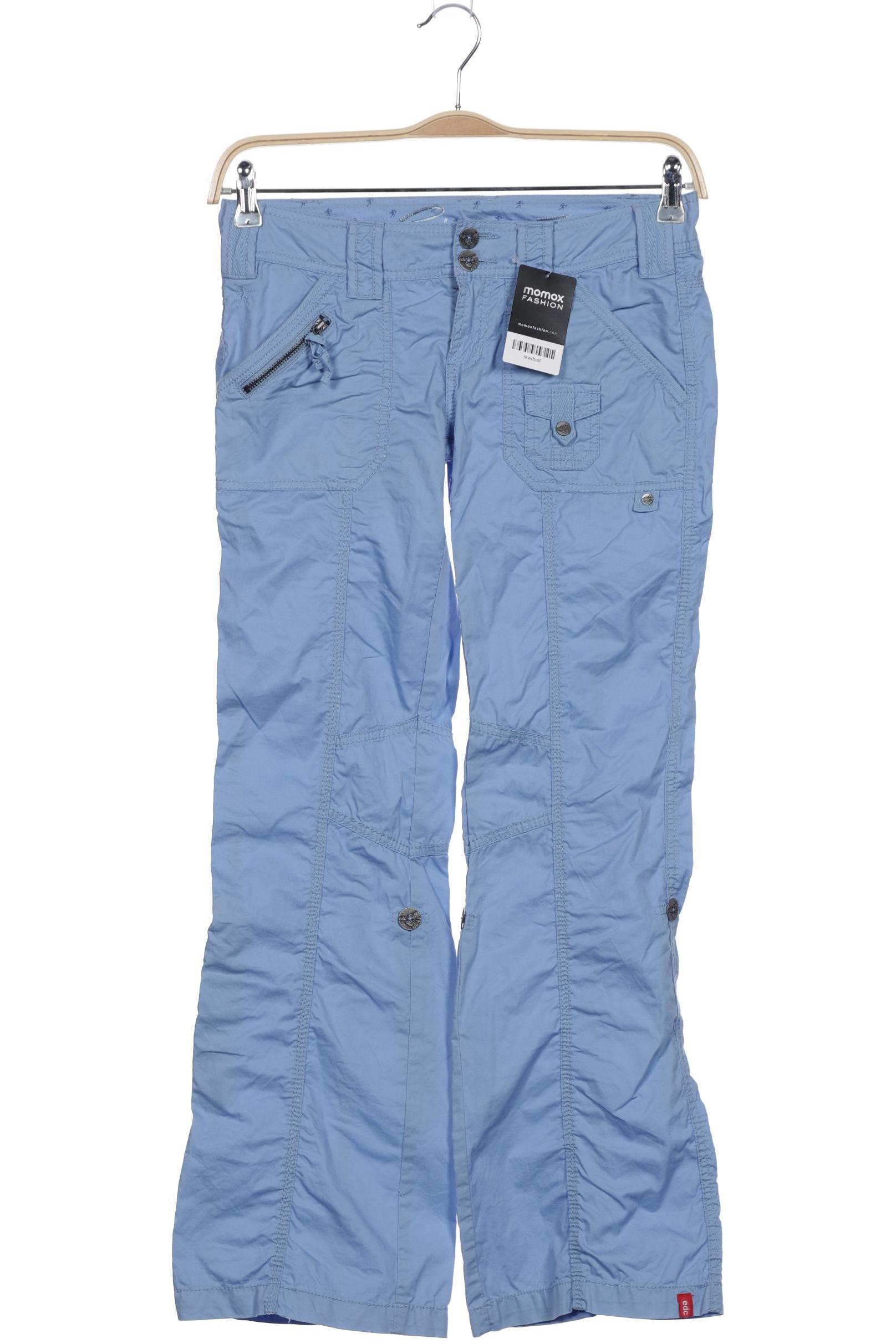 

edc by Esprit Damen Stoffhose, hellblau