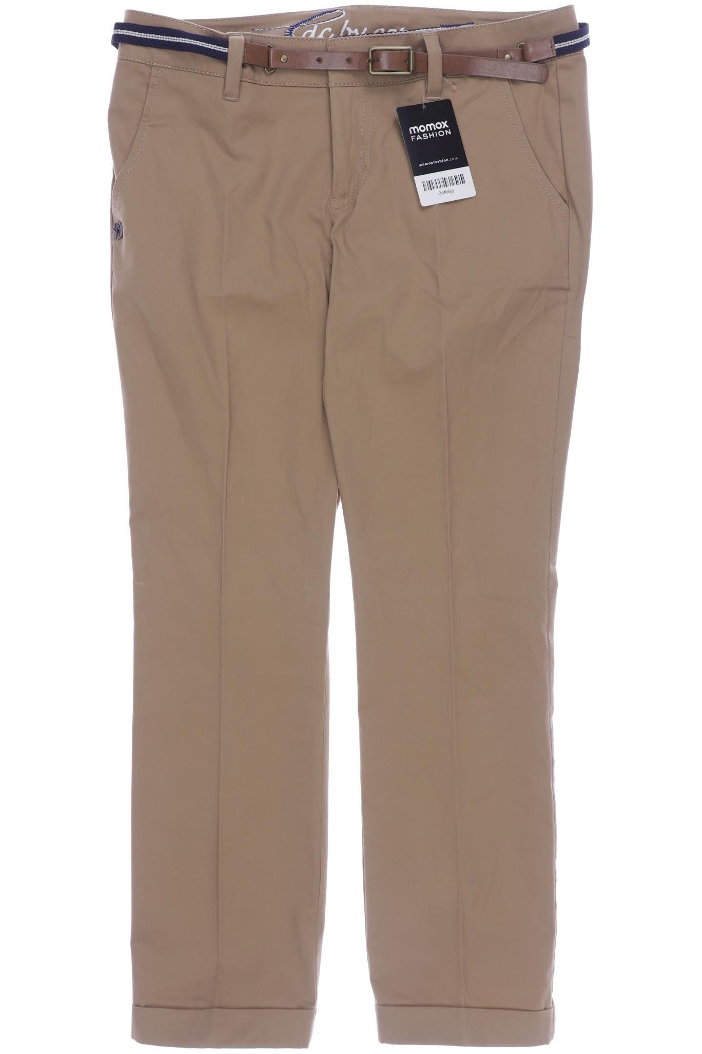 

edc by Esprit Damen Stoffhose, beige, Gr. 34