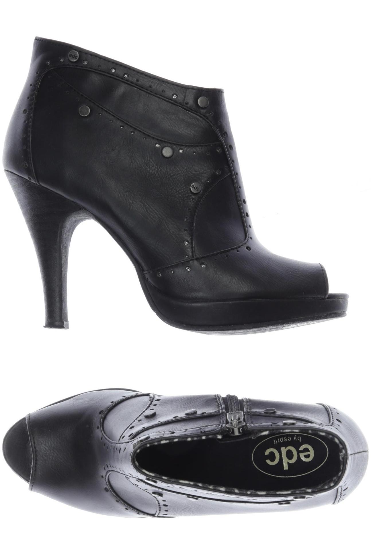 

edc by Esprit Damen Stiefelette, schwarz, Gr. 38