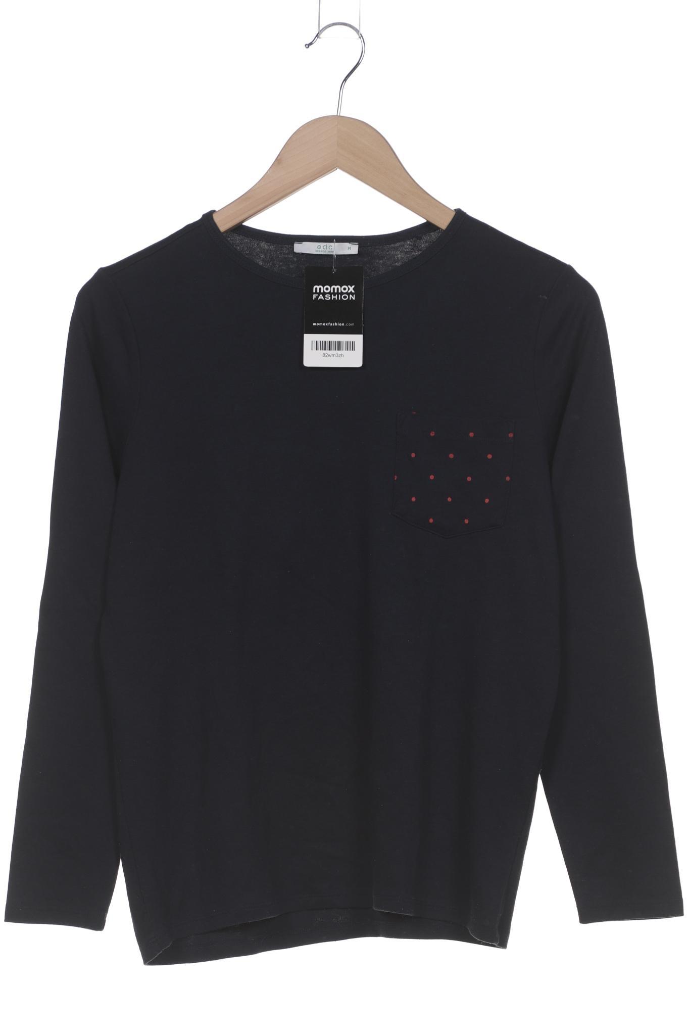 

edc by Esprit Damen Langarmshirt, marineblau, Gr. 38