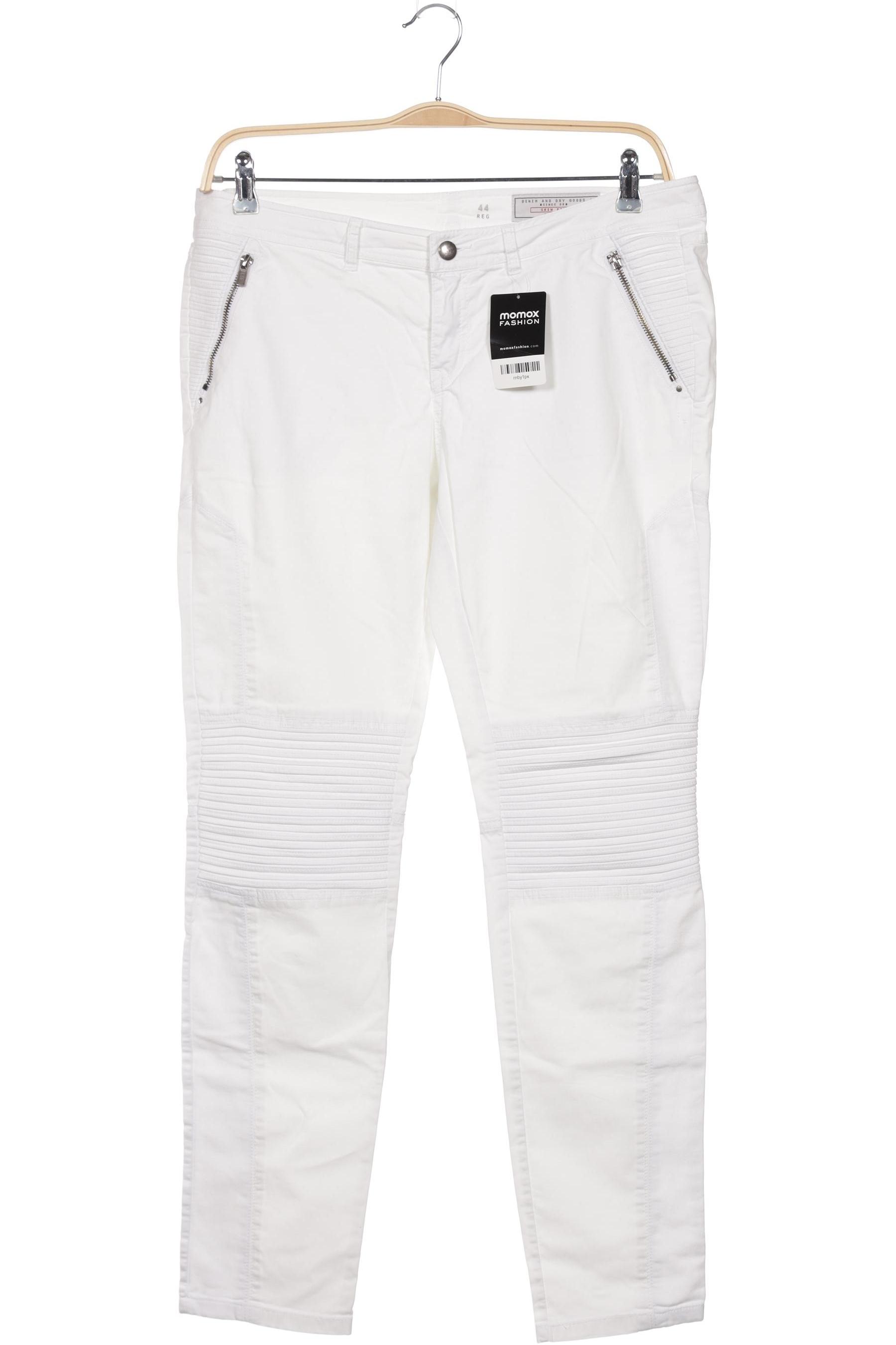 

edc by Esprit Damen Stoffhose, weiß, Gr. 44