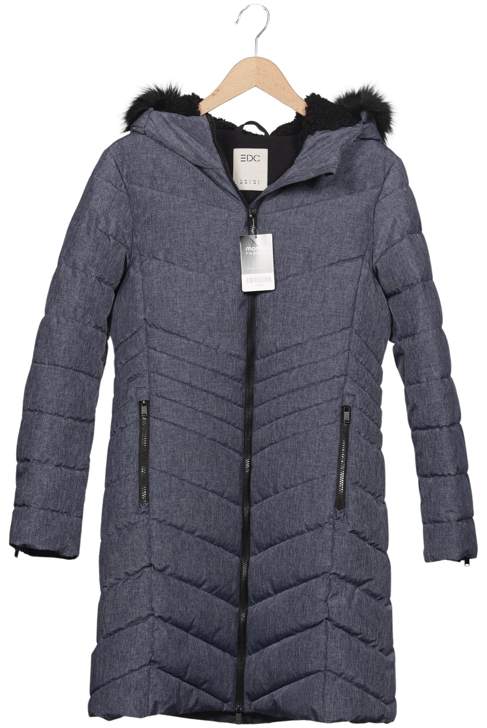 

edc by Esprit Damen Mantel, blau, Gr. 38