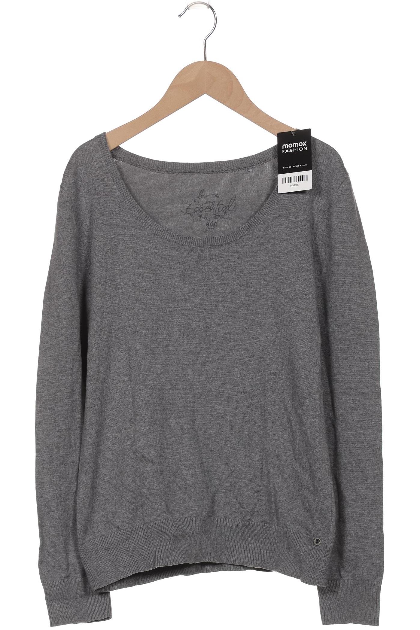 

edc by Esprit Damen Pullover, grau, Gr. 42