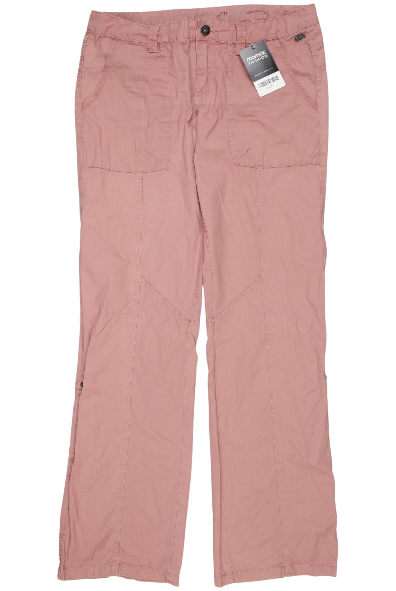 

edc by Esprit Damen Stoffhose, pink, Gr. 38