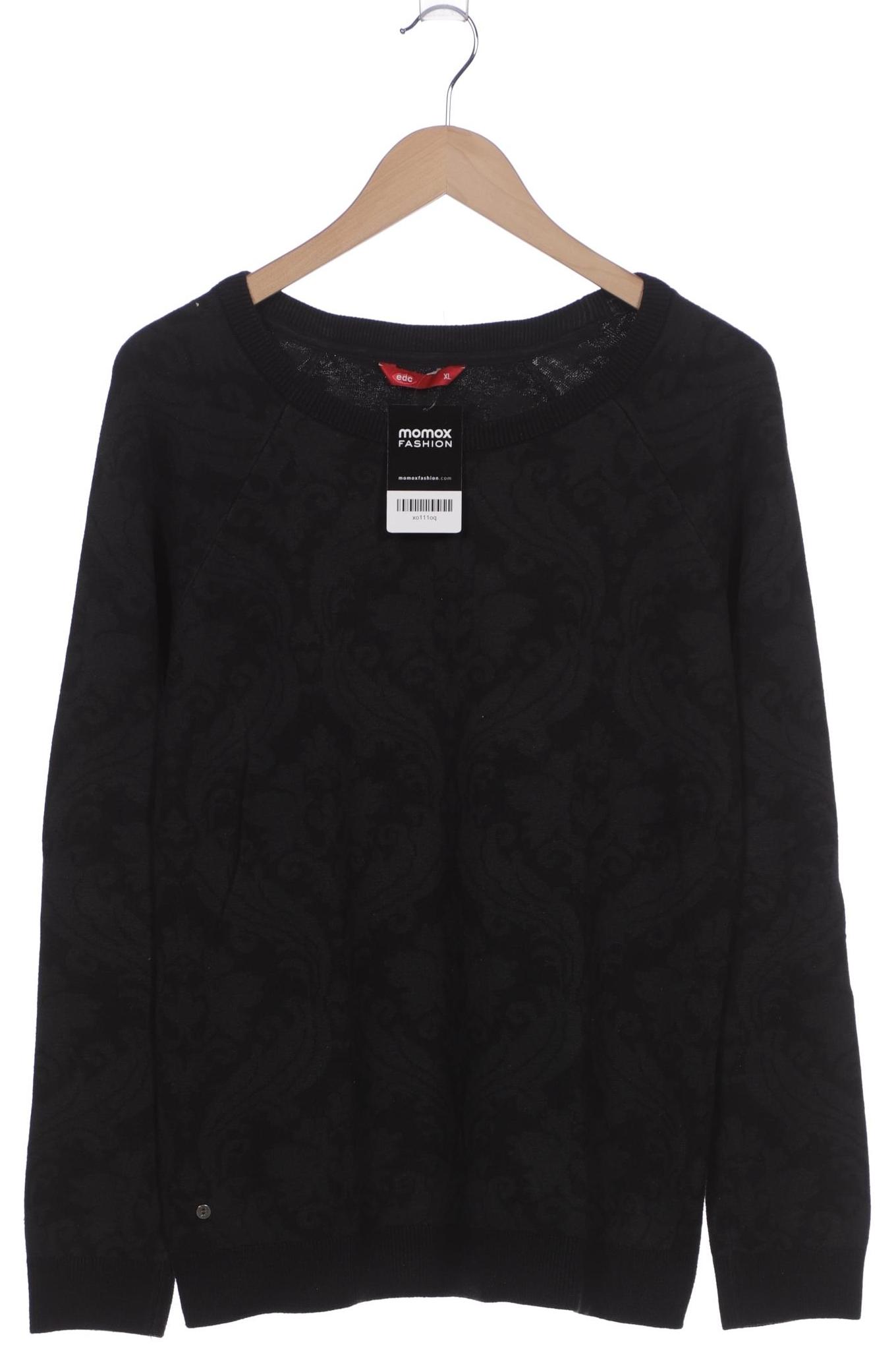 

edc by Esprit Damen Pullover, schwarz, Gr. 44