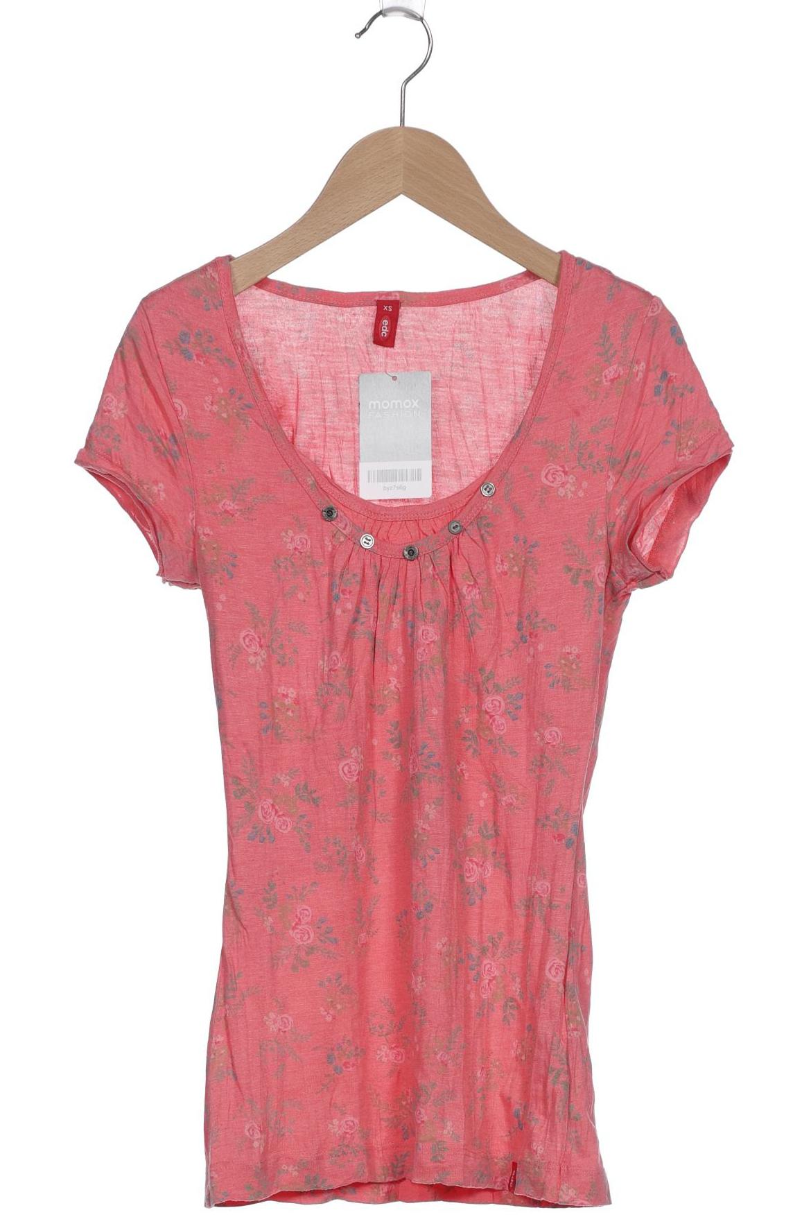 

edc by Esprit Damen T-Shirt, pink, Gr. 34