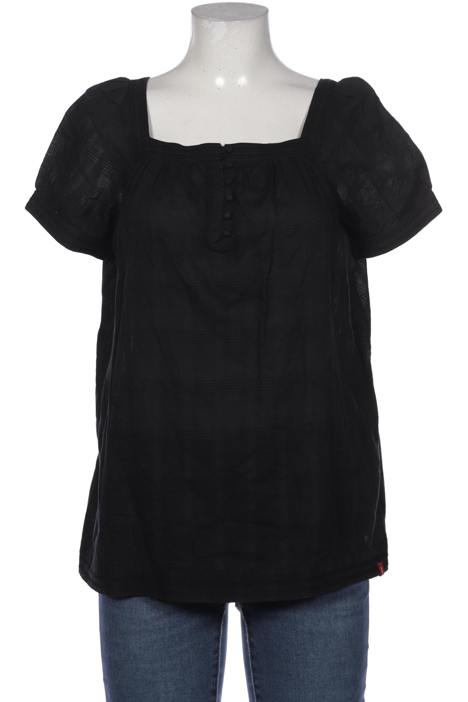 

edc by Esprit Damen Bluse, schwarz, Gr. 38