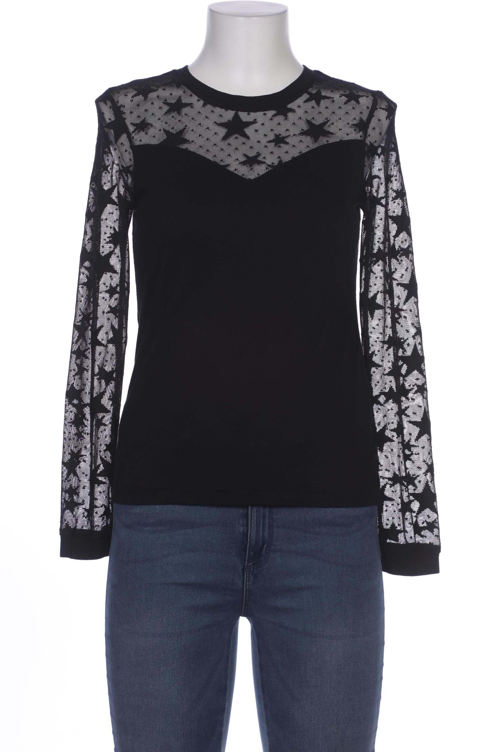

edc by Esprit Damen Langarmshirt, schwarz, Gr. 38
