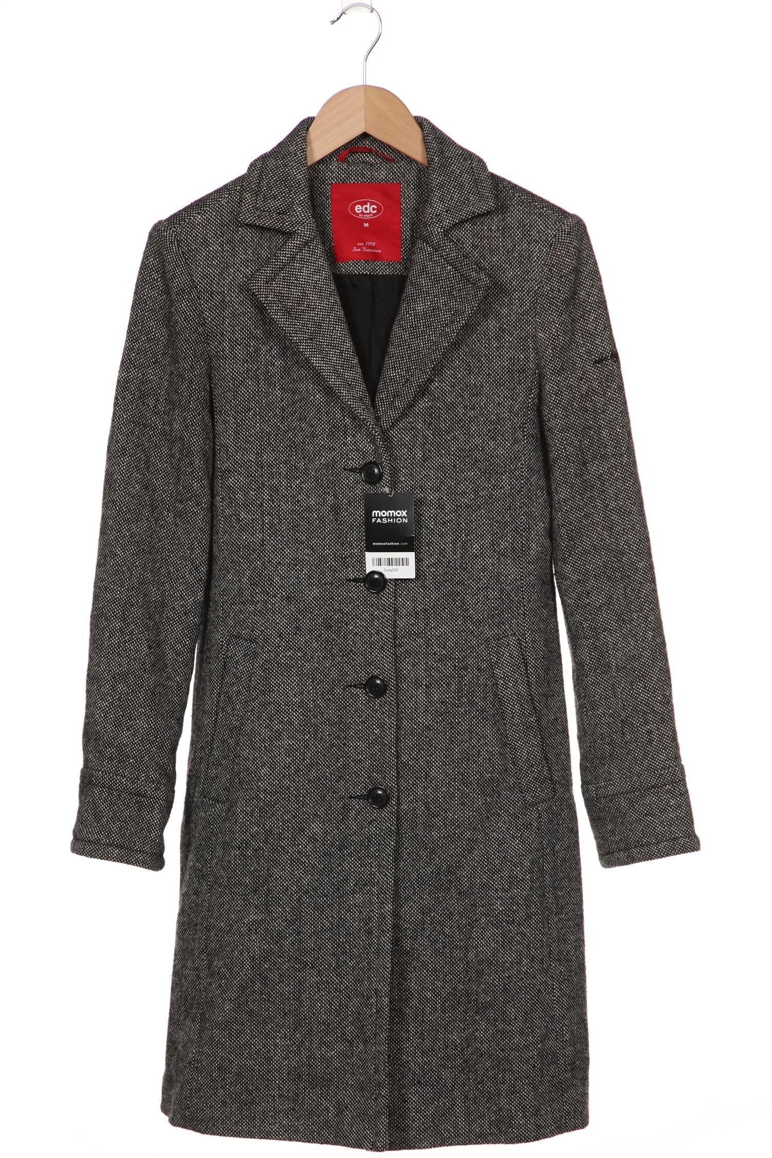 

edc by Esprit Damen Mantel, schwarz, Gr. 38