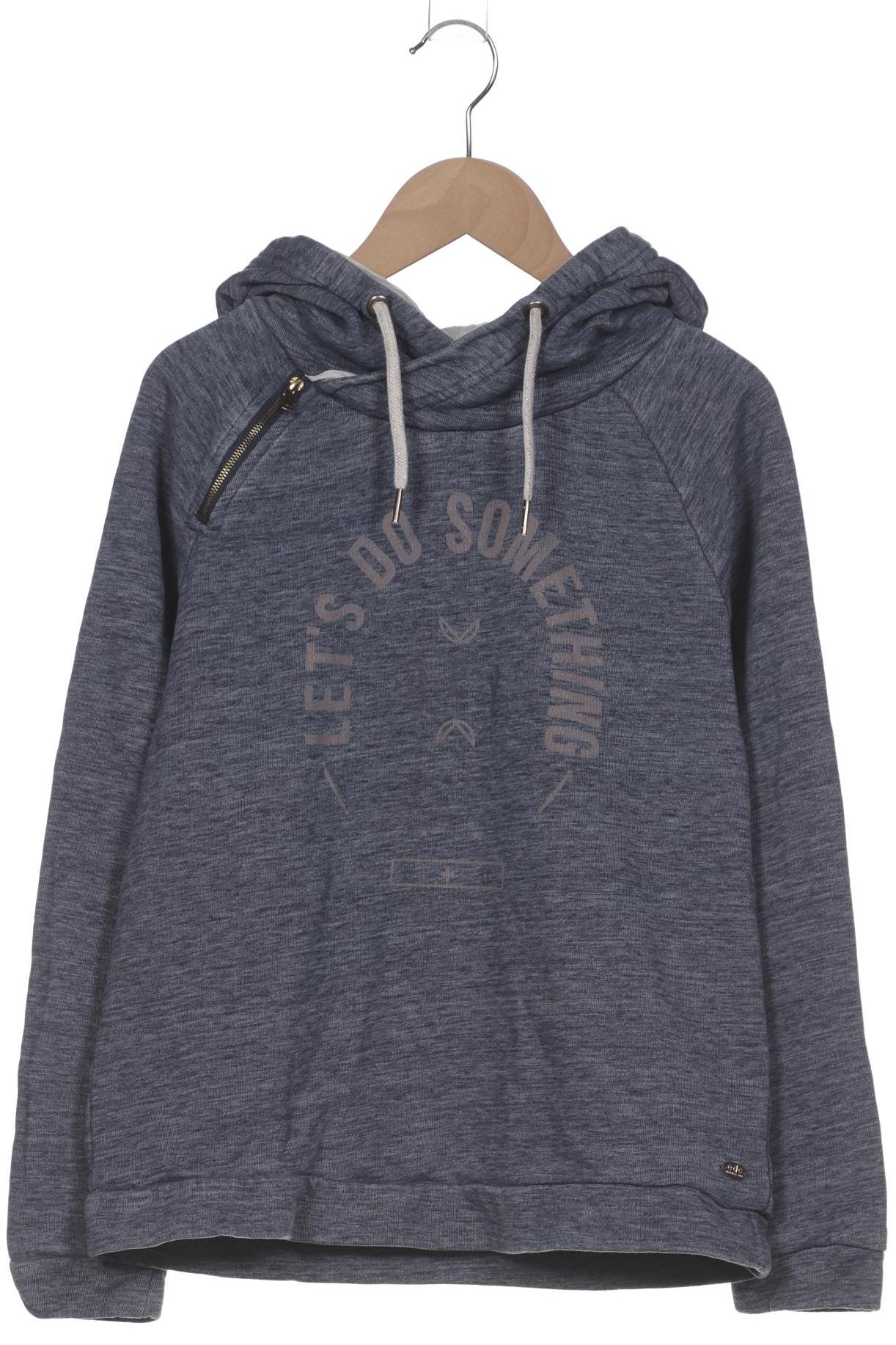 

edc by Esprit Damen Kapuzenpullover, blau, Gr. 36