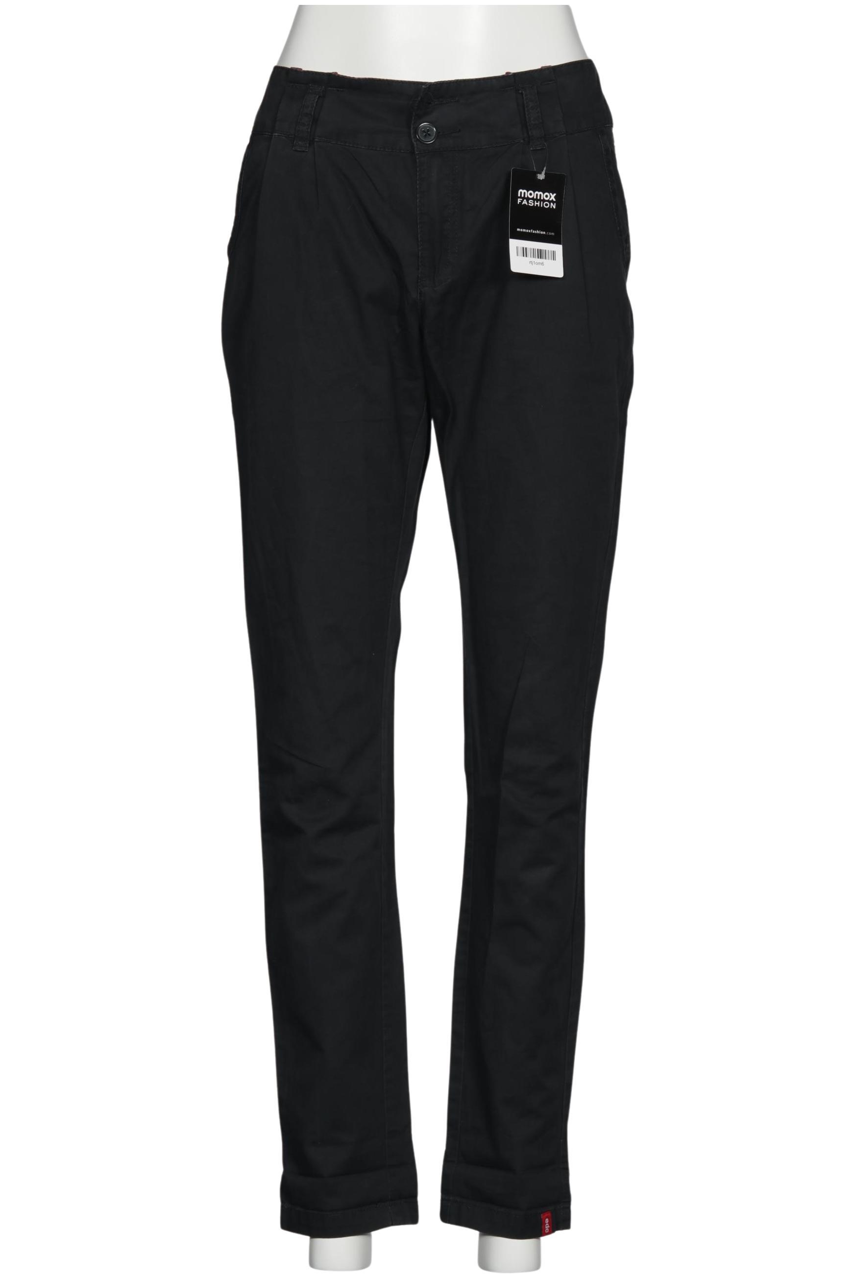 

edc by Esprit Damen Stoffhose, marineblau, Gr. 34