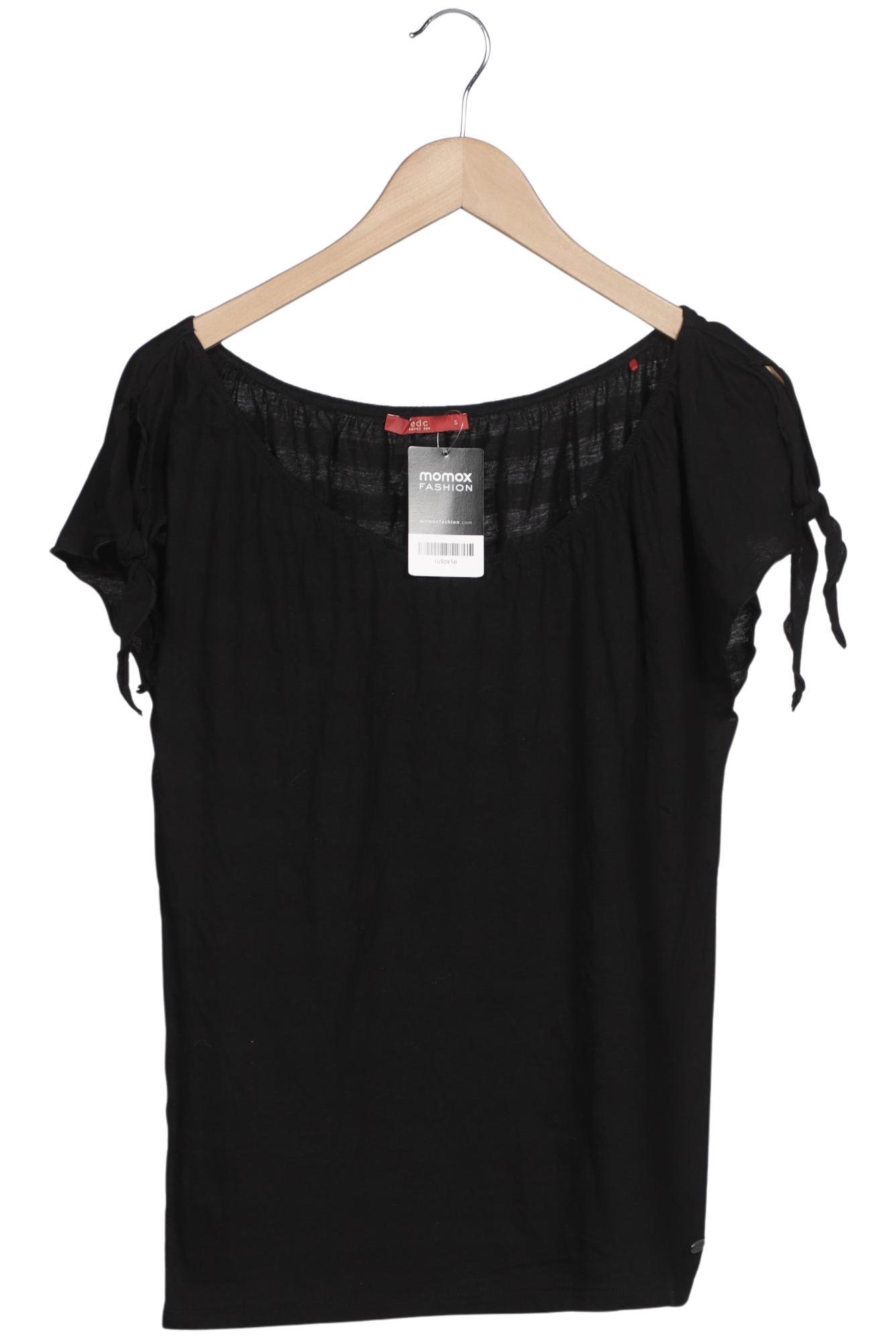 

edc by Esprit Damen T-Shirt, schwarz, Gr. 36
