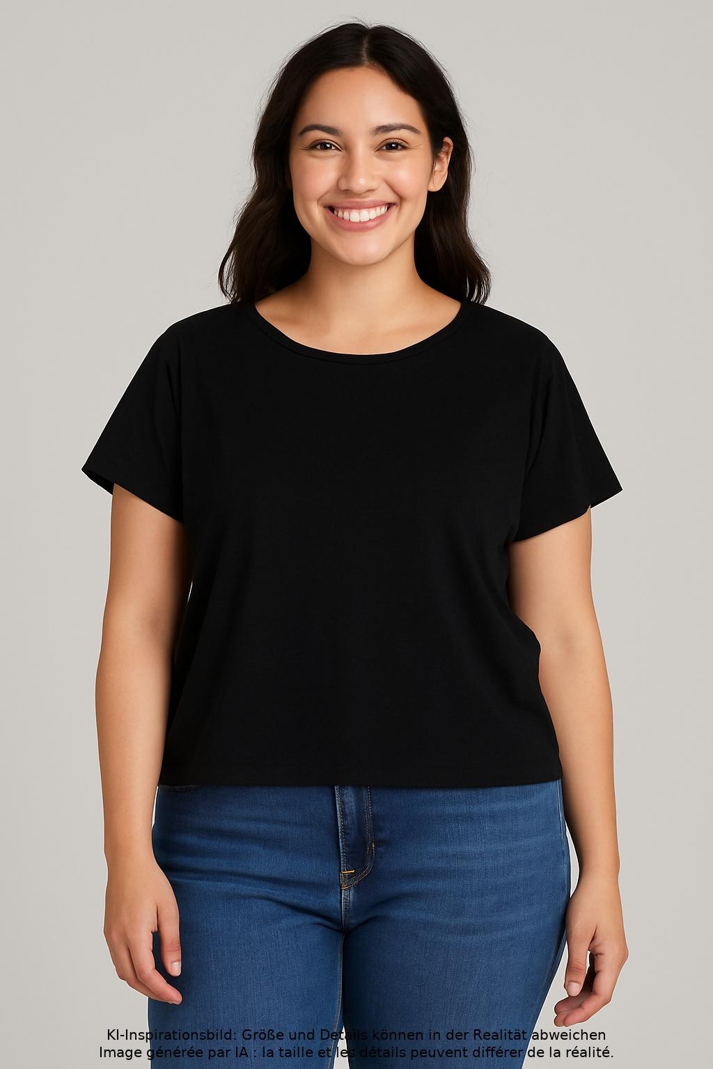 

edc by Esprit Damen T-Shirt, schwarz, Gr. 44