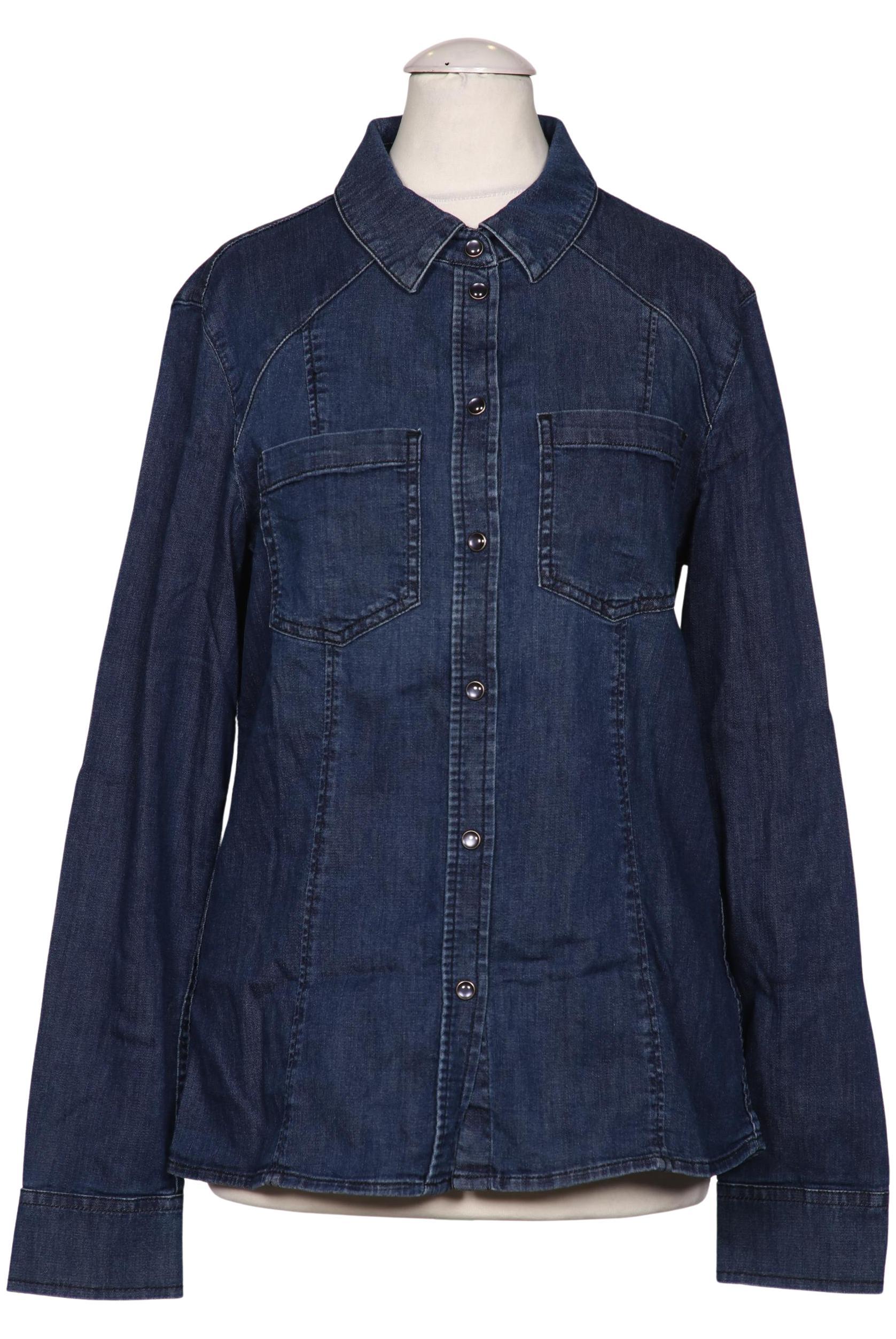 

edc by Esprit Damen Bluse, blau, Gr. 36