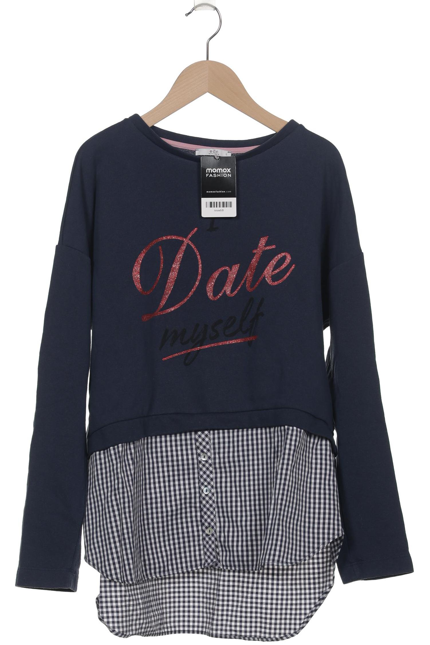 

edc by Esprit Damen Sweatshirt, marineblau, Gr. 42