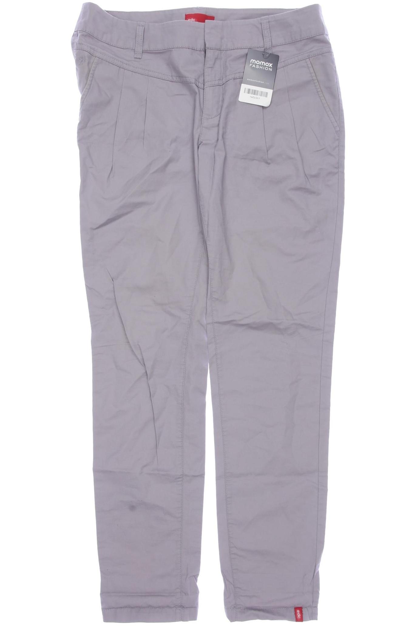 

edc by Esprit Damen Stoffhose, grau, Gr. 34
