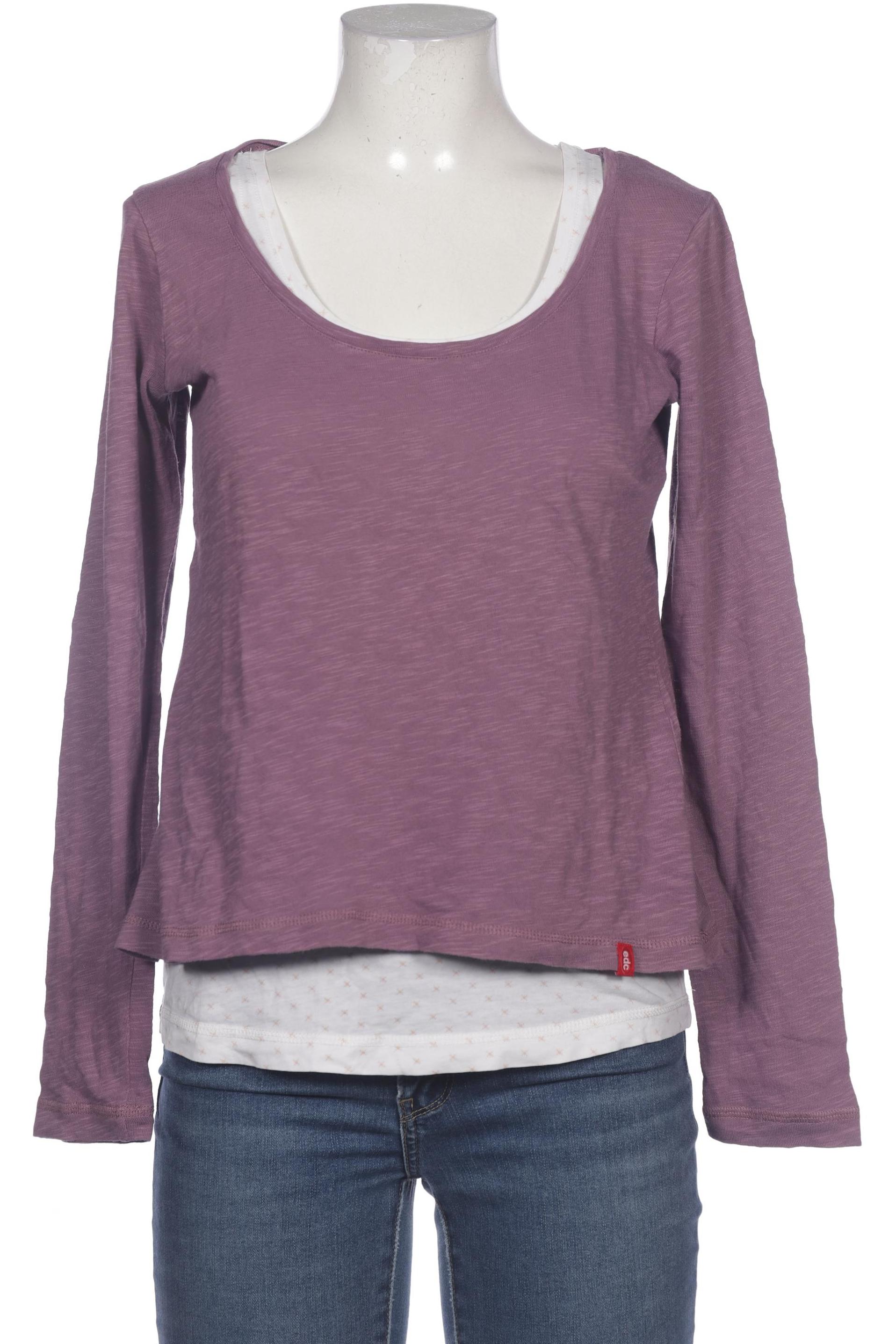 

edc by Esprit Damen Langarmshirt, flieder, Gr. 38