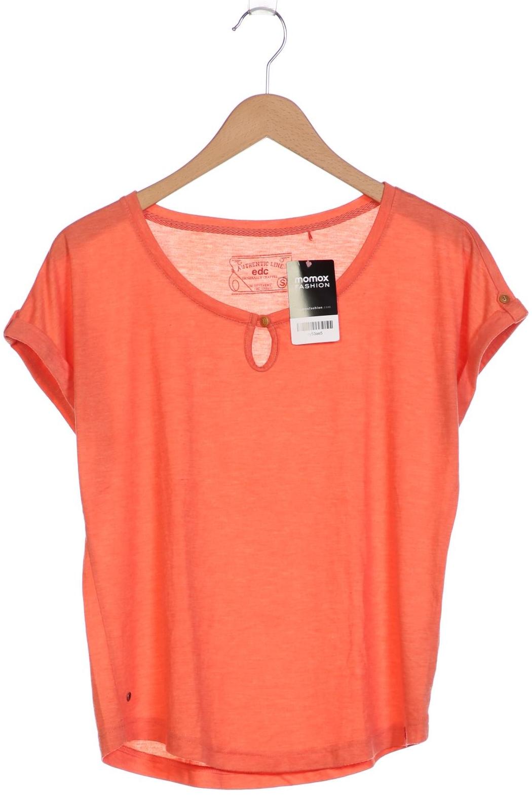 

edc by Esprit Damen T-Shirt, orange, Gr. 36