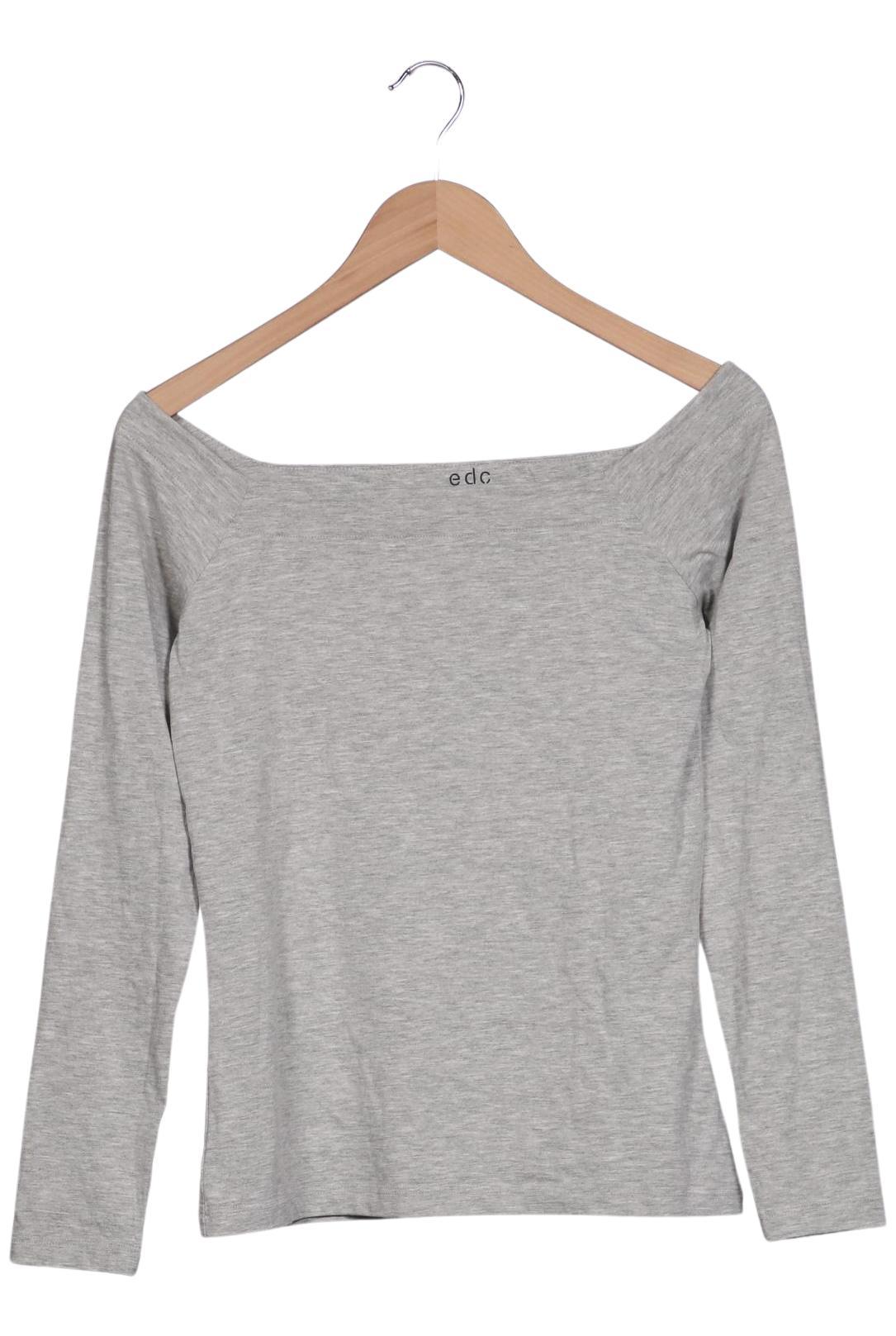

edc by Esprit Damen Langarmshirt, grau, Gr. 38