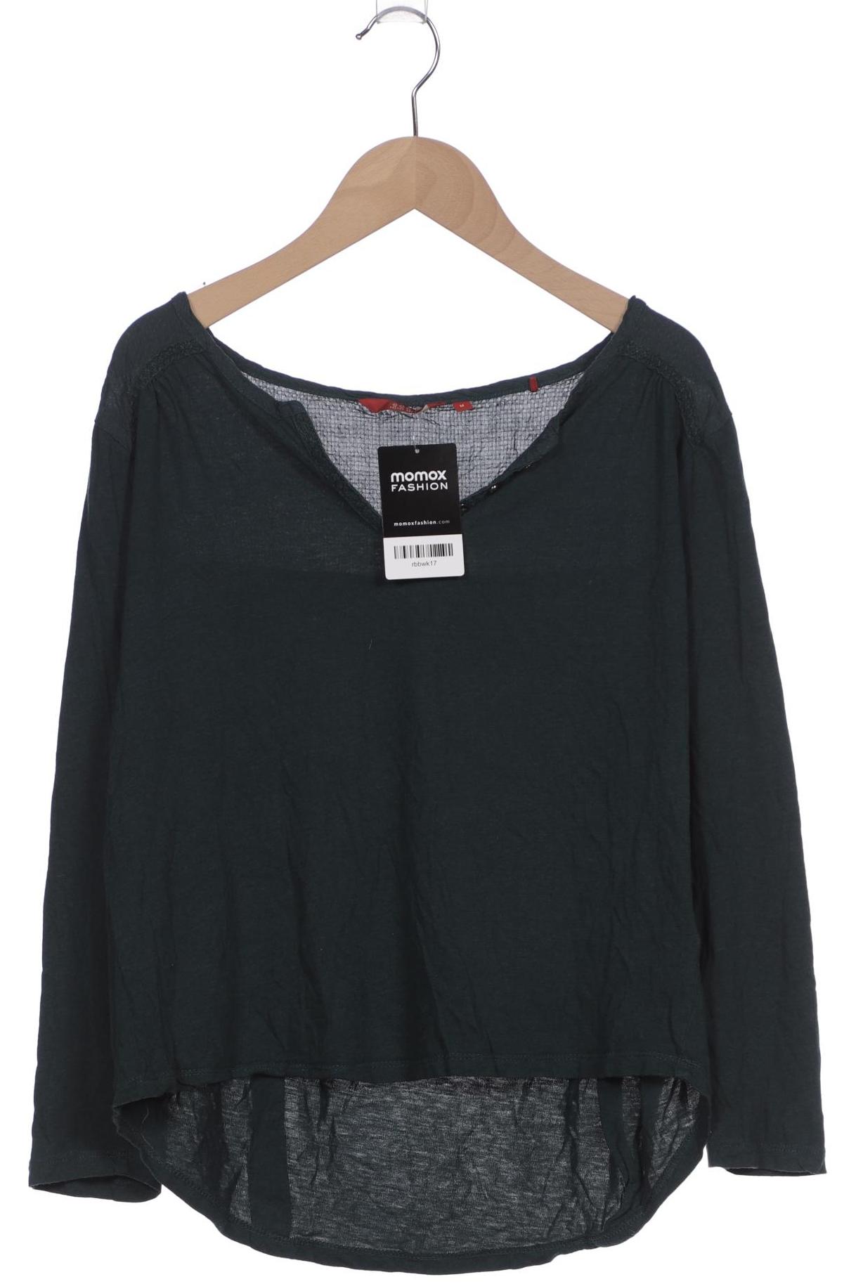 

edc by Esprit Damen Langarmshirt, grün, Gr. 38