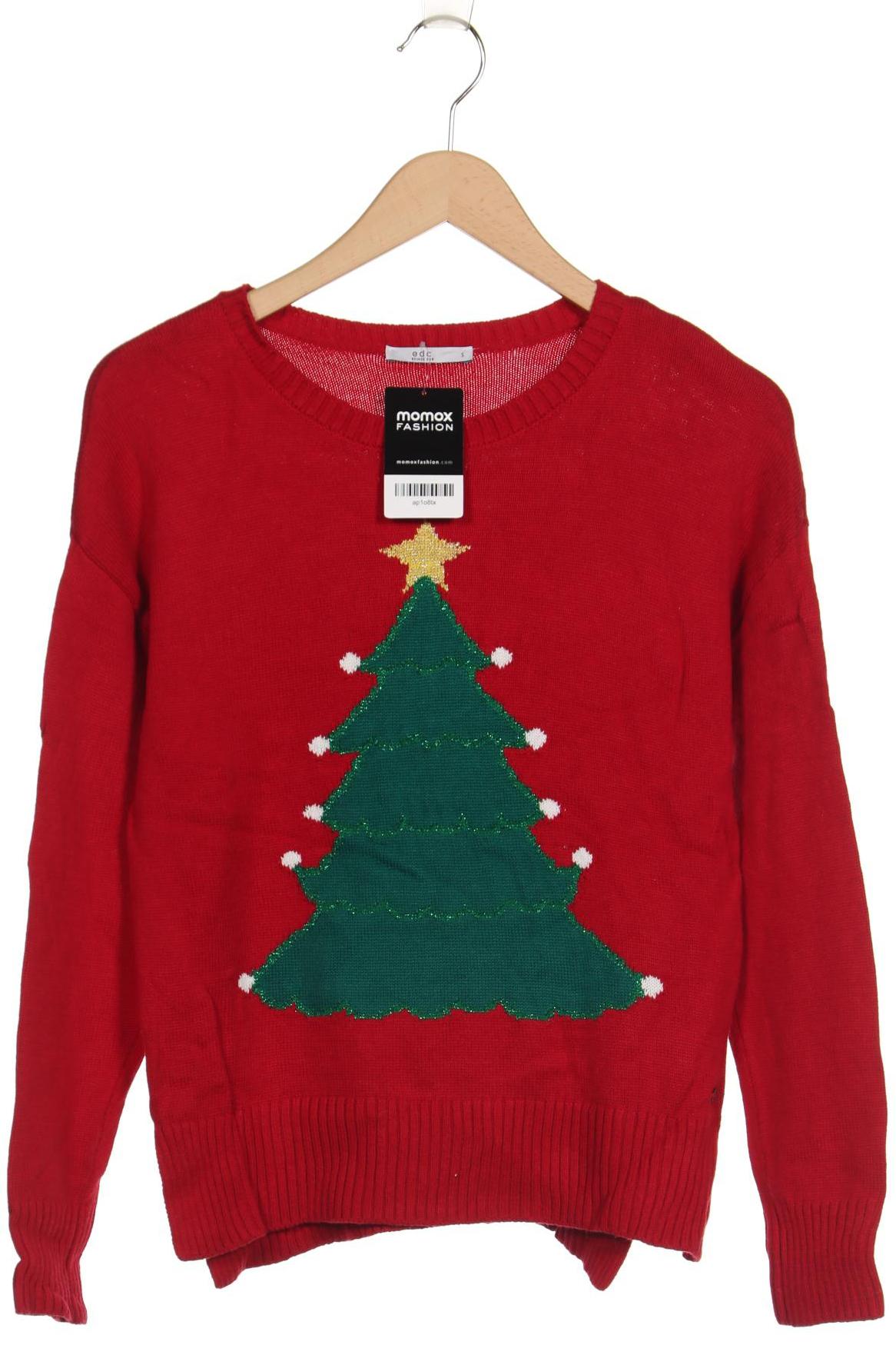 

edc by Esprit Damen Pullover, rot, Gr. 36