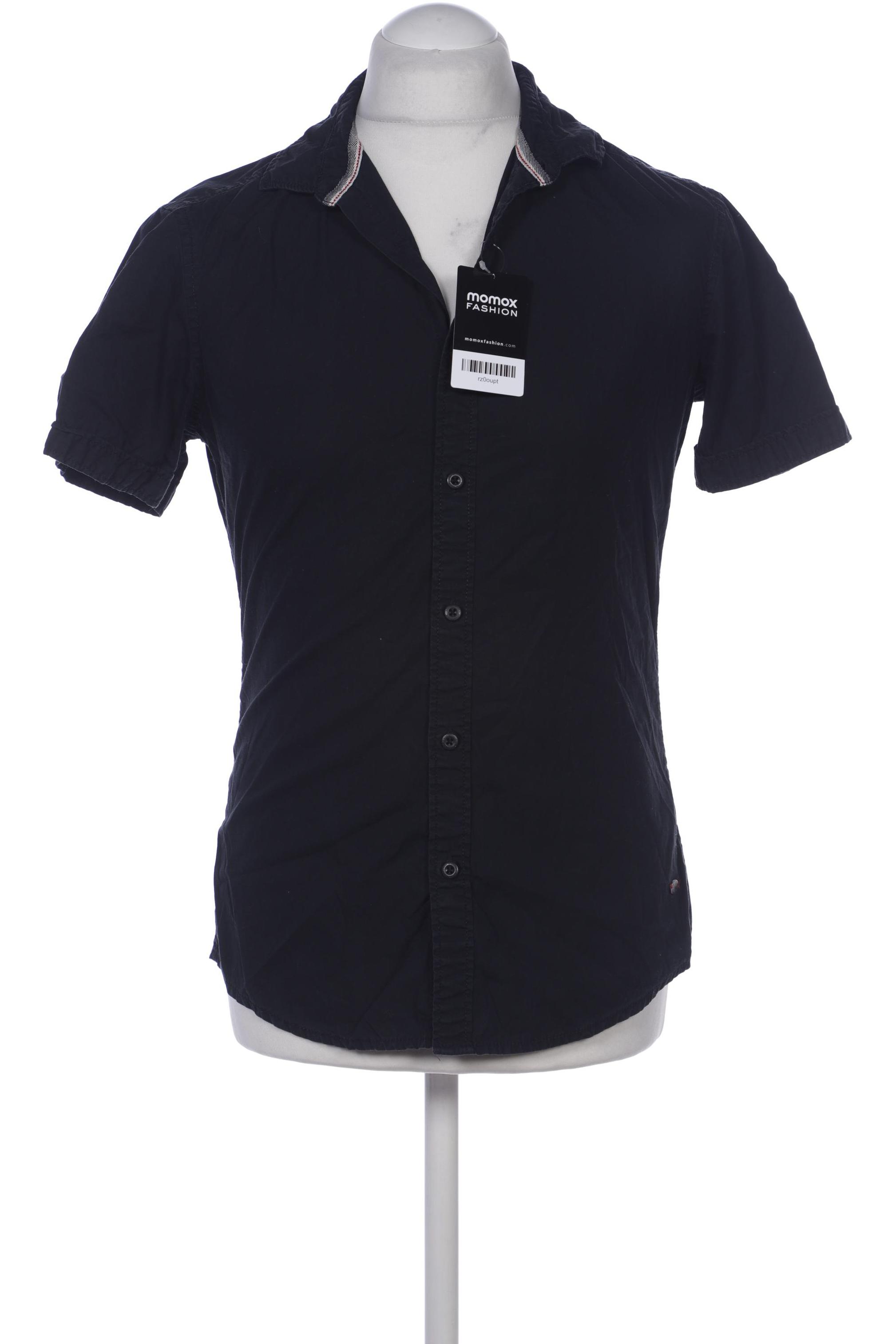 

edc by Esprit Herren Hemd, schwarz, Gr. 46