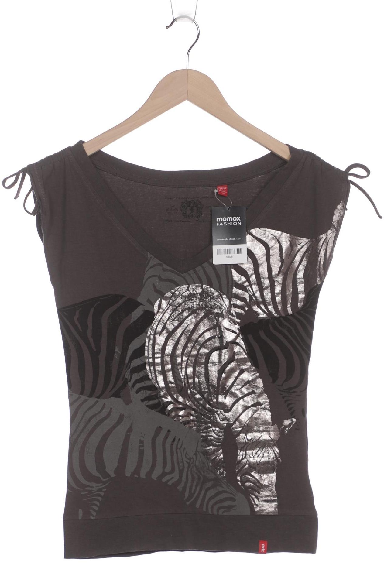 

edc by Esprit Damen T-Shirt, grau, Gr. 36