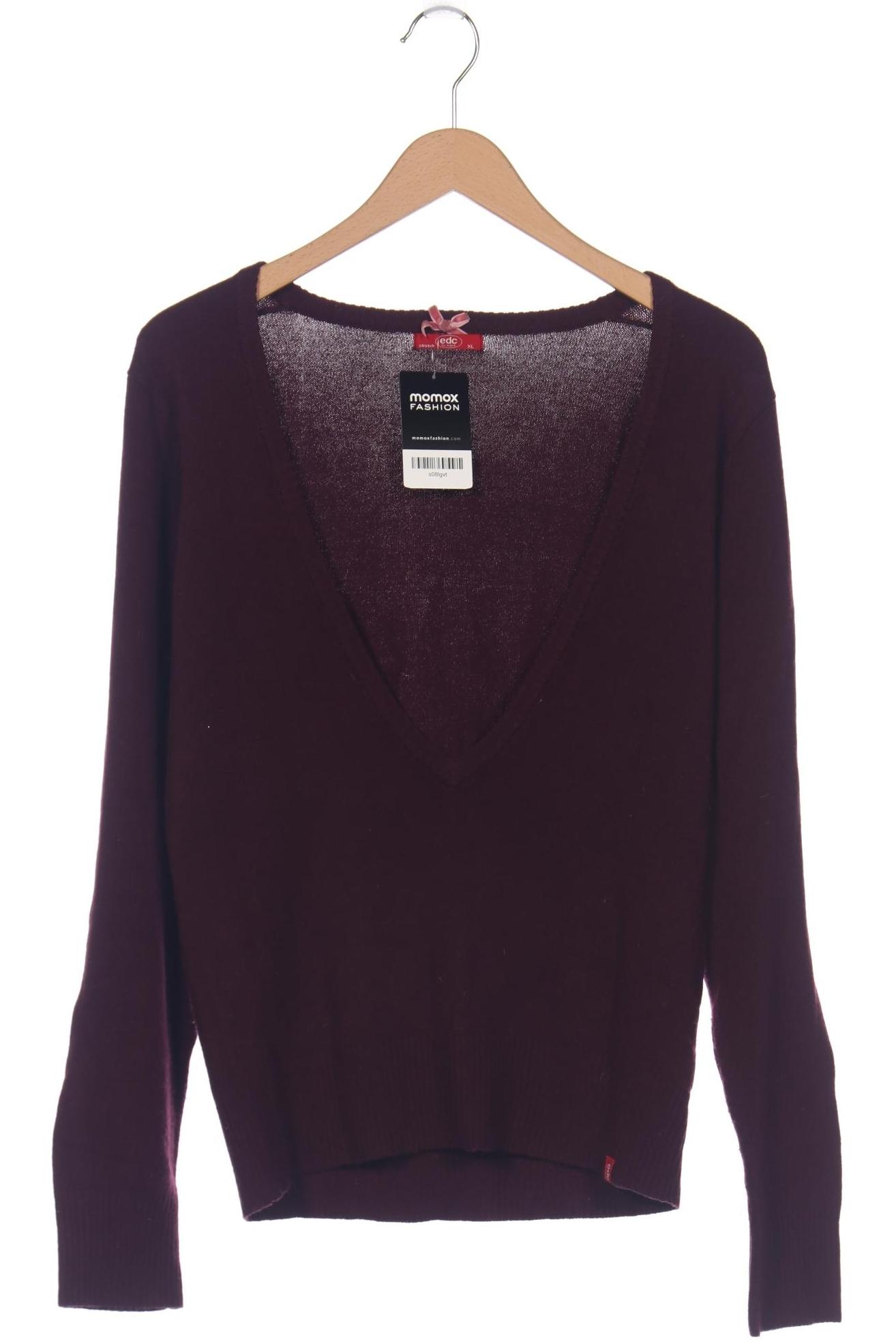 

edc by Esprit Damen Pullover, bordeaux, Gr. 44