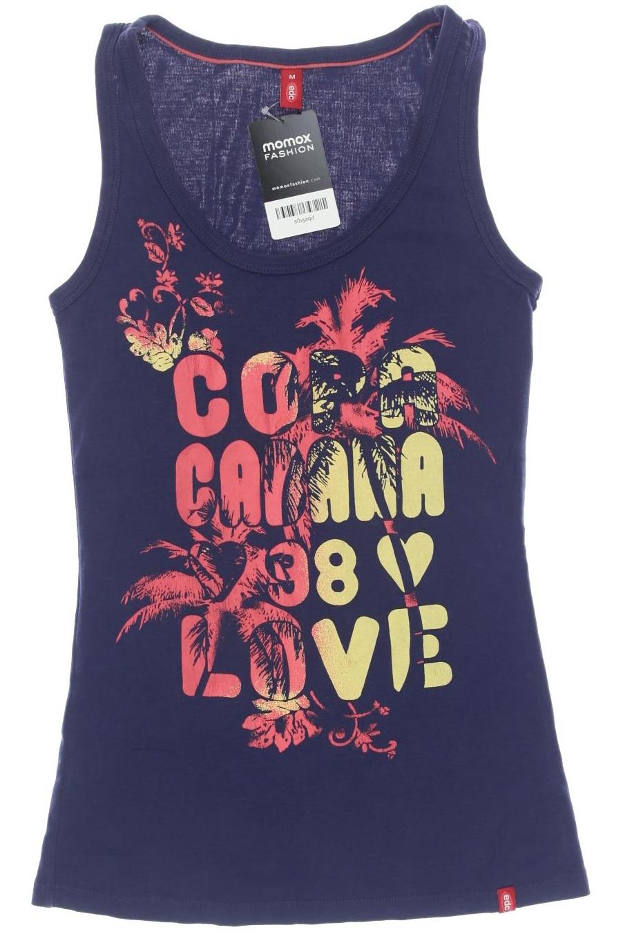 

edc by Esprit Damen Top, marineblau, Gr. 38
