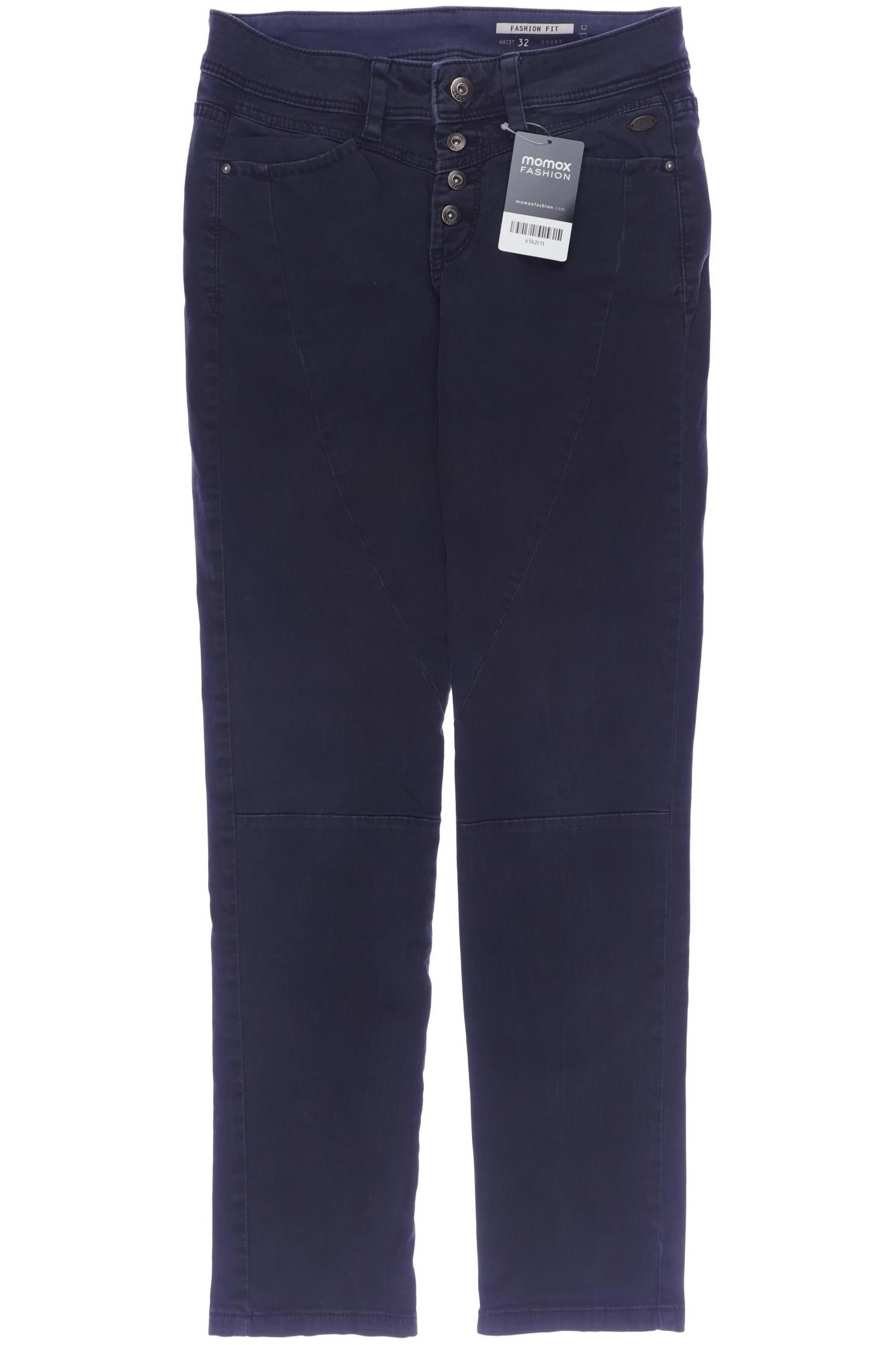 

edc by Esprit Damen Stoffhose, marineblau, Gr. 32