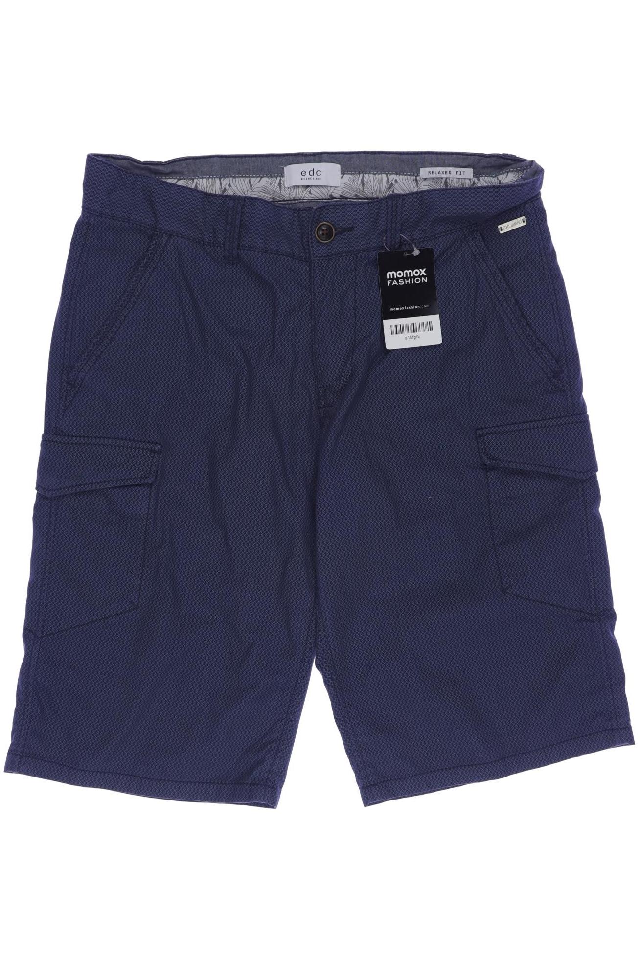 

edc by Esprit Herren Shorts, blau, Gr. 30